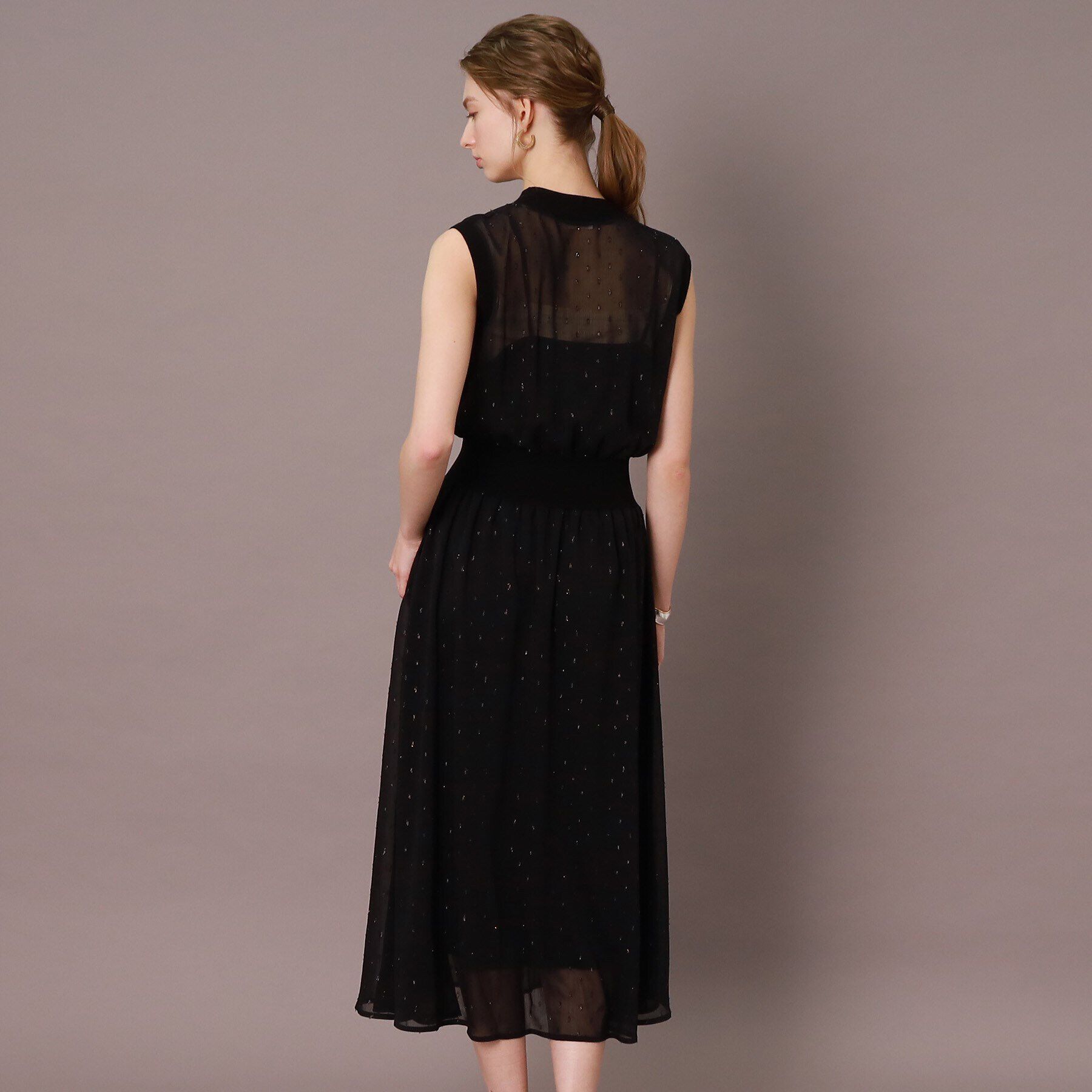 DRESSTERIOR「◆【通勤・行事対応可能/洗える】フィルムドットワンピース」|ワンピース|