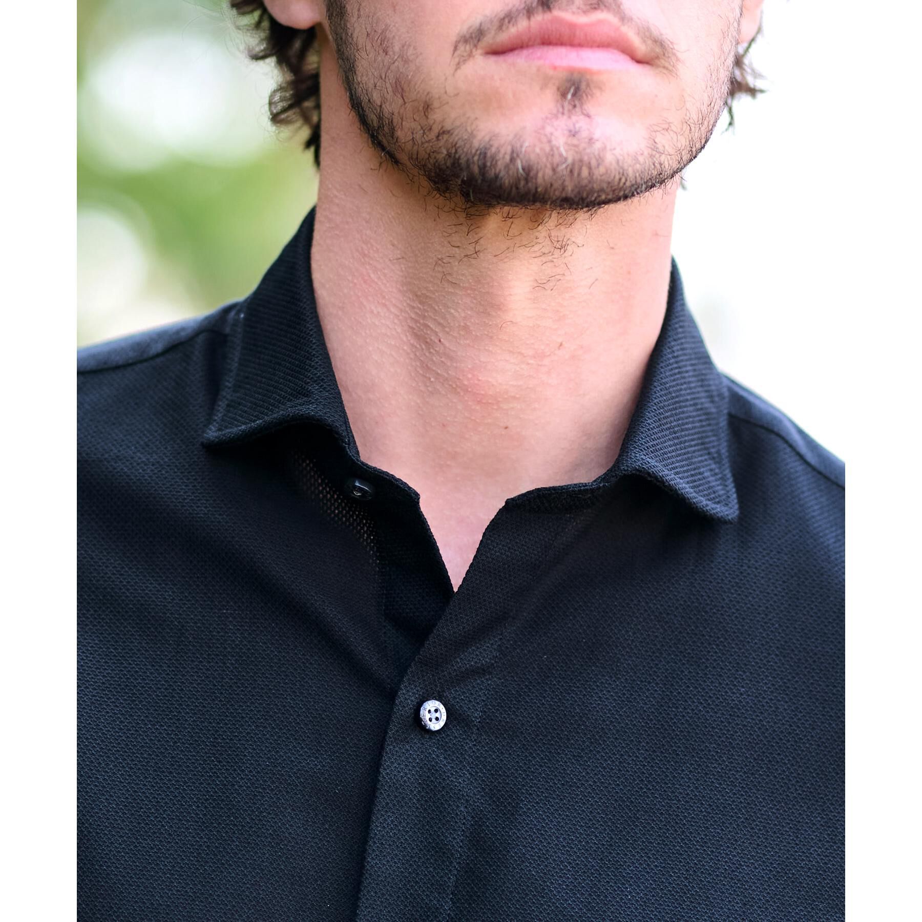 DRESSTERIOR「メッシュエアー ハーフスリーブシャツ」|シャツ・ブラウス|