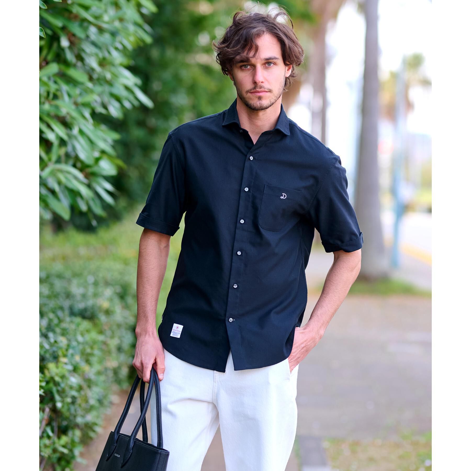 DRESSTERIOR「メッシュエアー ハーフスリーブシャツ」|シャツ・ブラウス|