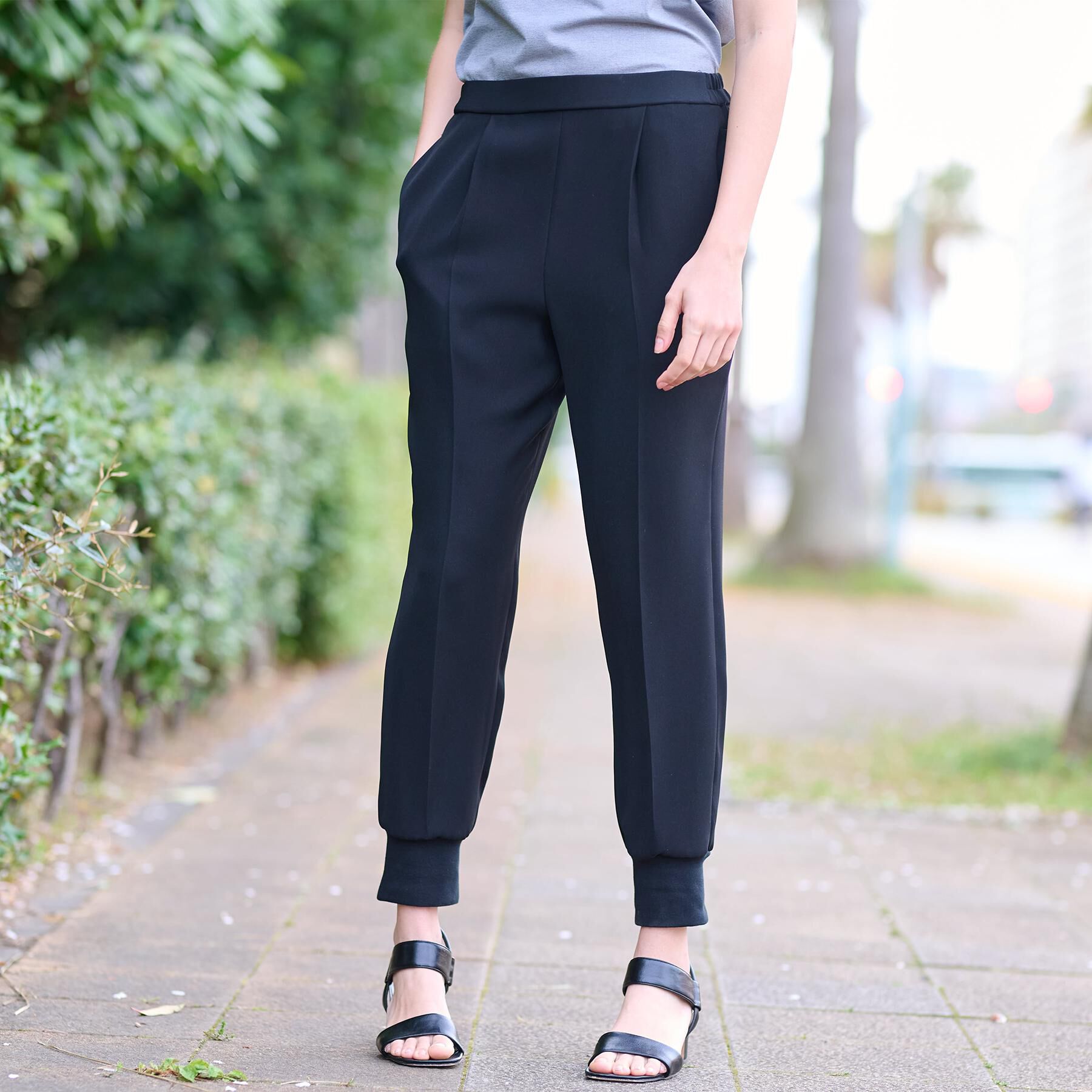 DRESSTERIOR「【洗える／防花粉／撥水】ダブルクロスジョグパンツ」|その他|