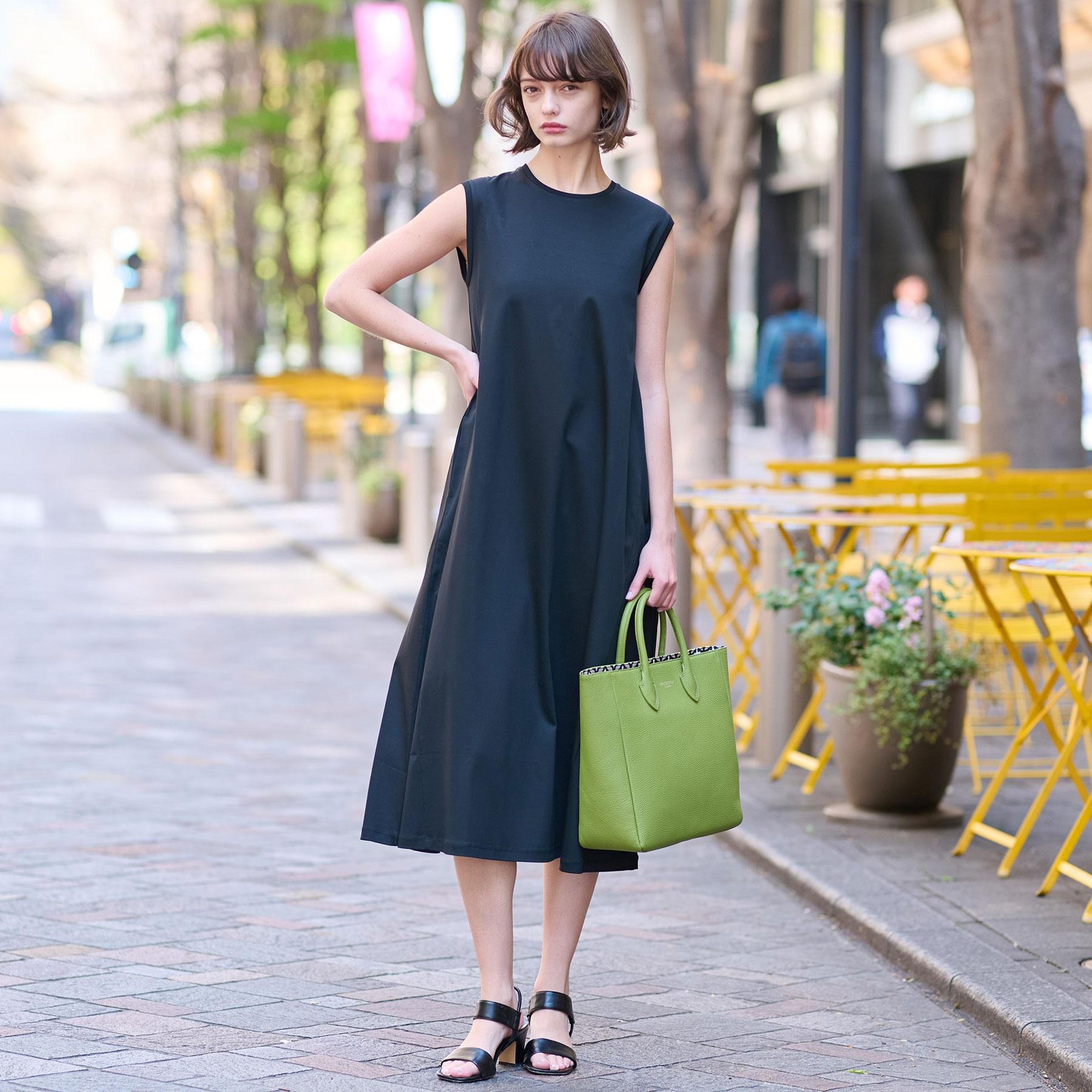 DRESSTERIOR「【ポケットあり/接触冷感/抗菌防臭/消臭】アイスクリアコットンワンピース」|ワンピース|