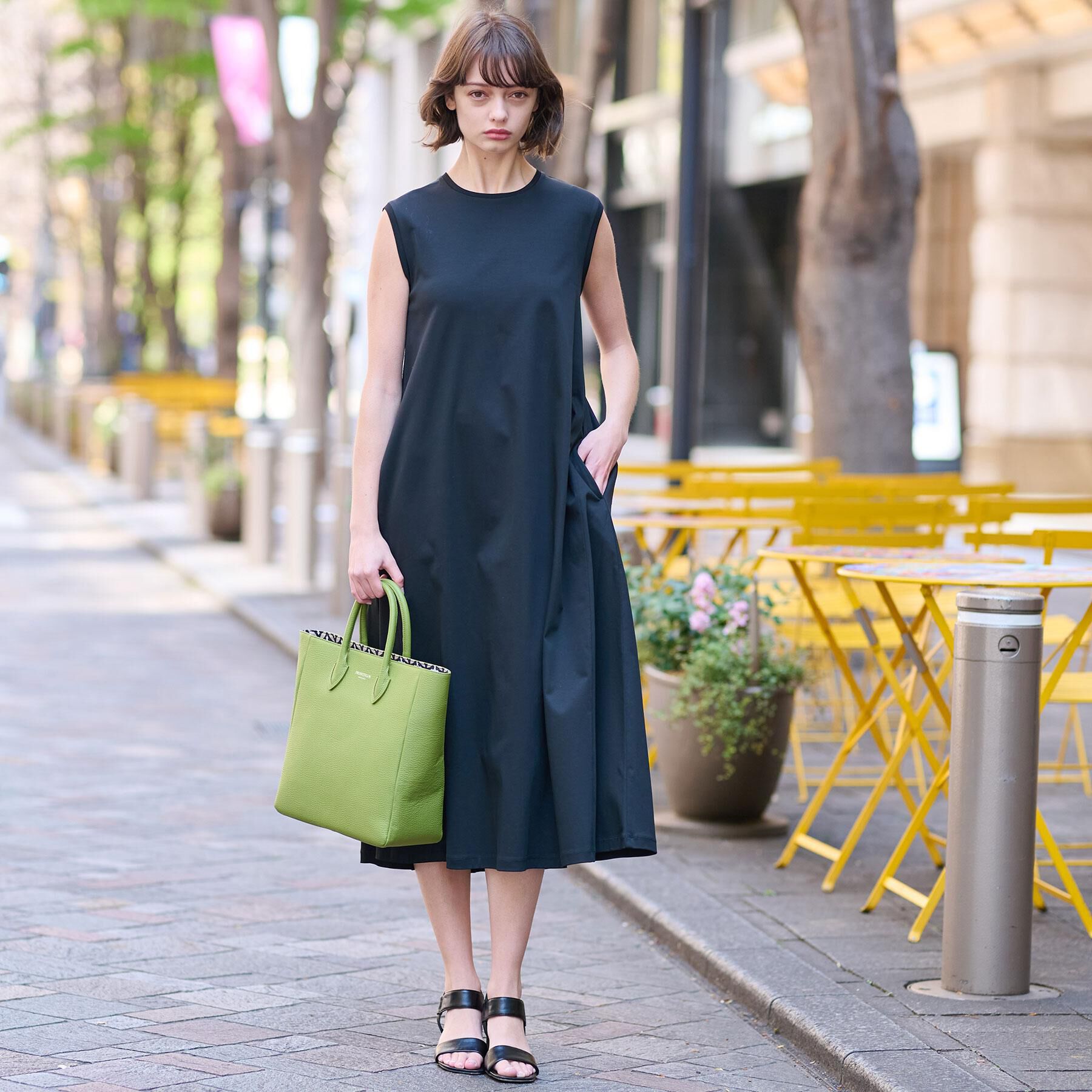 DRESSTERIOR「【ポケットあり/接触冷感/抗菌防臭/消臭】アイスクリアコットンワンピース」|ワンピース|