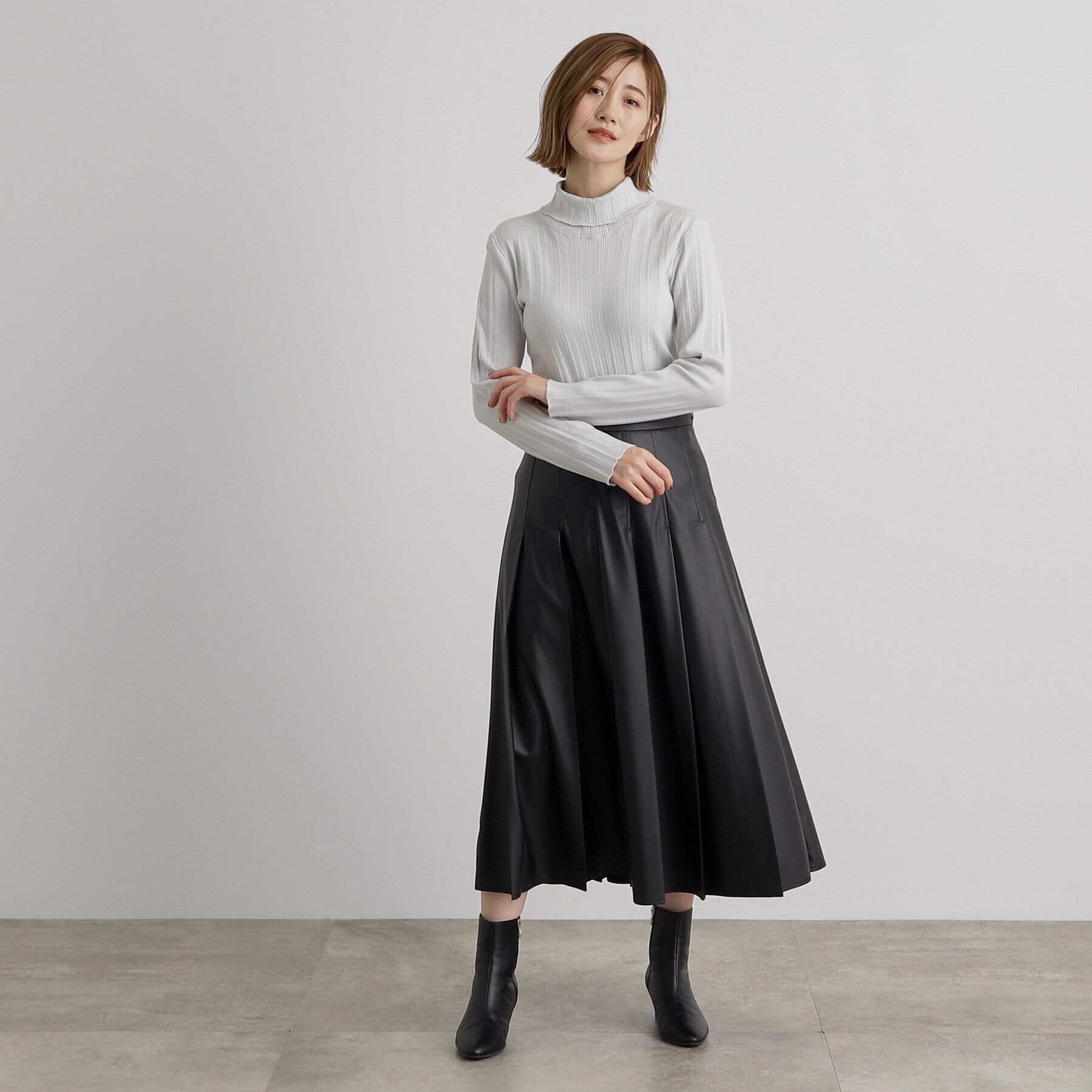 grove「【雑誌掲載】アンジェリーナランダムリブプルオーバー」|ニット・セーター|