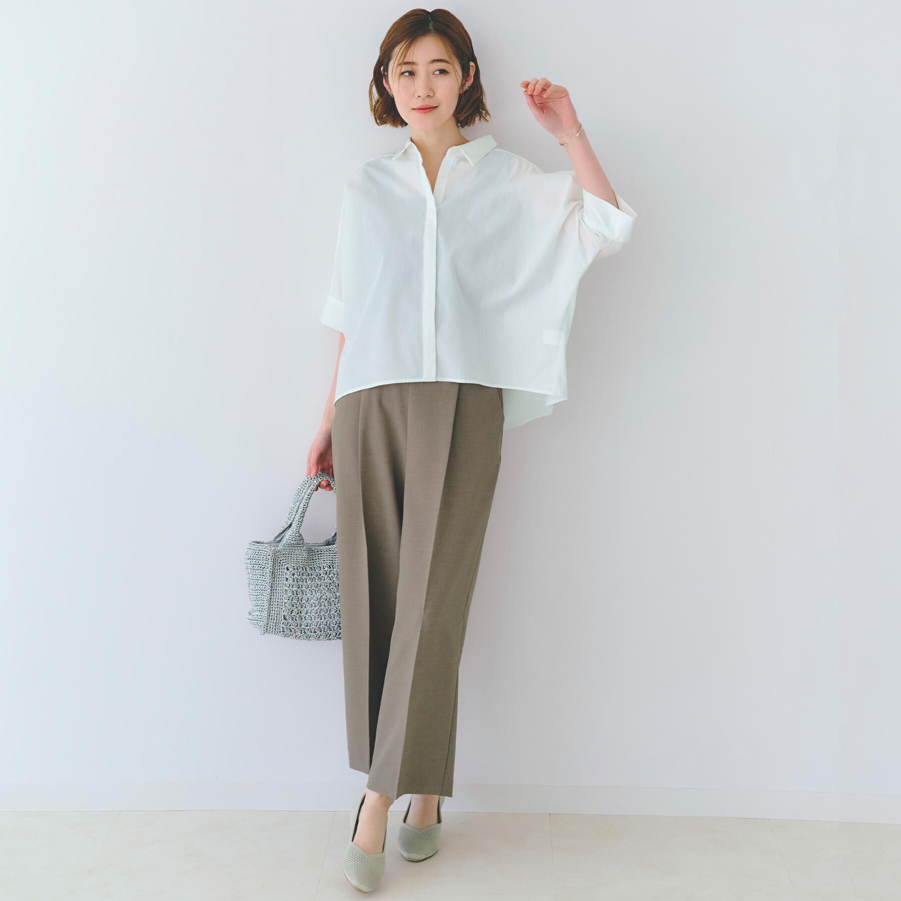 grove「【夏に嬉しい機能付き】リネンライクベルトワイドパンツ」|その他|