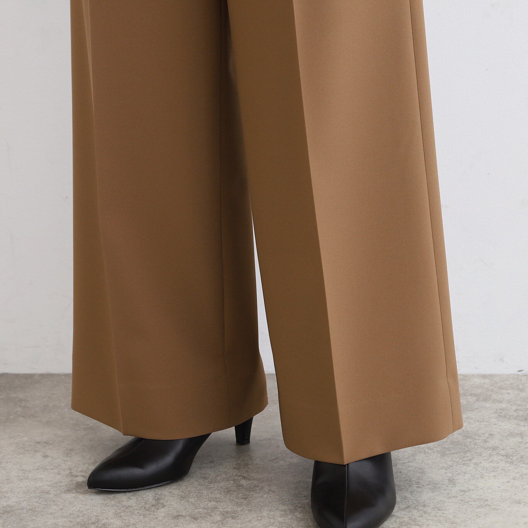 INDIVI「【洗える／トレンド感◎／2WAY】ベルト付タックワイドパンツ」|その他|