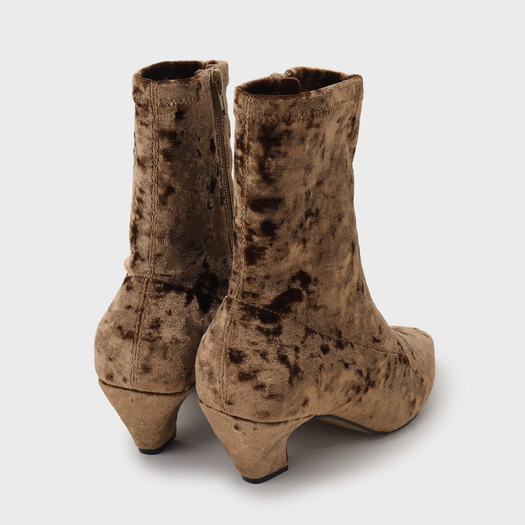 GALLEST「クラッシュベロアショートブーツ」|ショートブーツ|