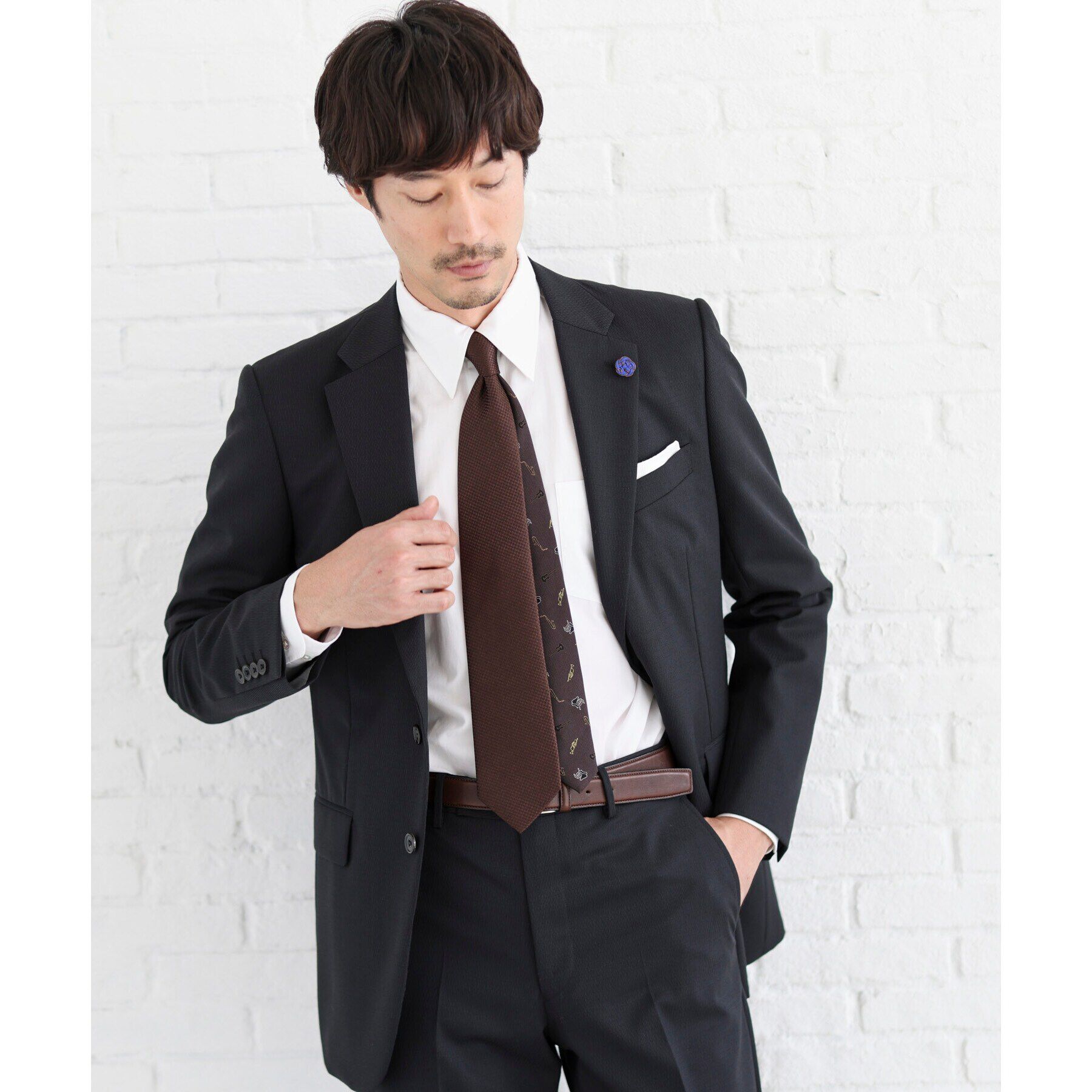 TAKEO KIKUCHI「【JAZZ CLUBチェンジタイ】 バスケットソリッド」|ネクタイ・蝶ネクタイ|