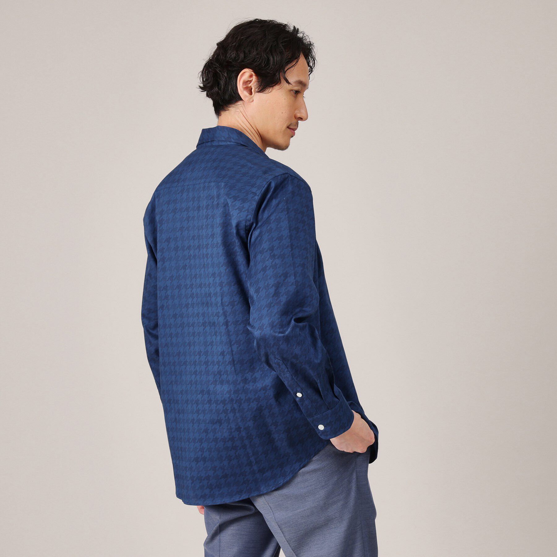 TAKEO KIKUCHI「【Made in JAPAN】千鳥プリント シャツ」|シャツ・ブラウス|