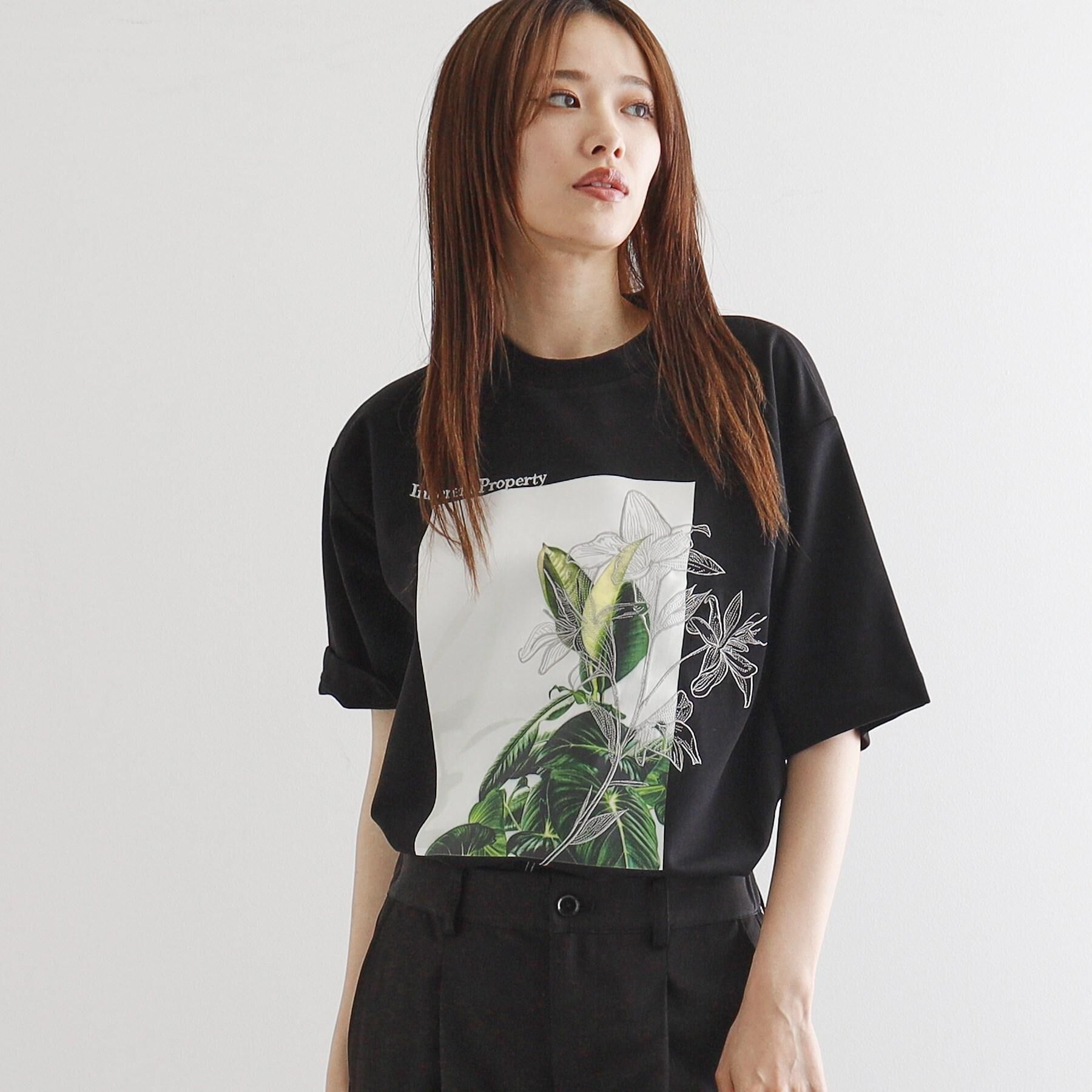 tk.TAKEO KIKUCHI「フラワープリントTシャツ」|Tシャツ・カットソー|
