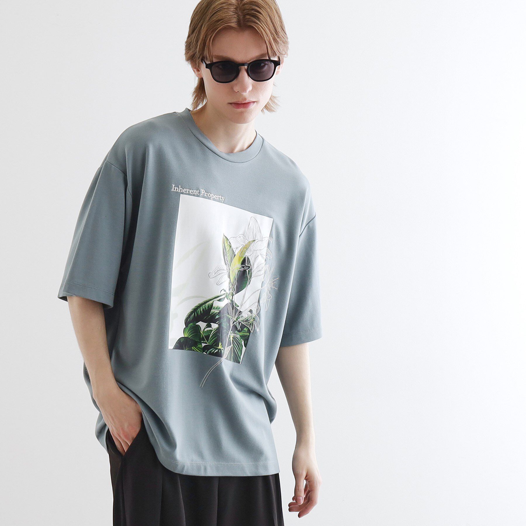 tk.TAKEO KIKUCHI「フラワープリントTシャツ」|Tシャツ・カットソー|