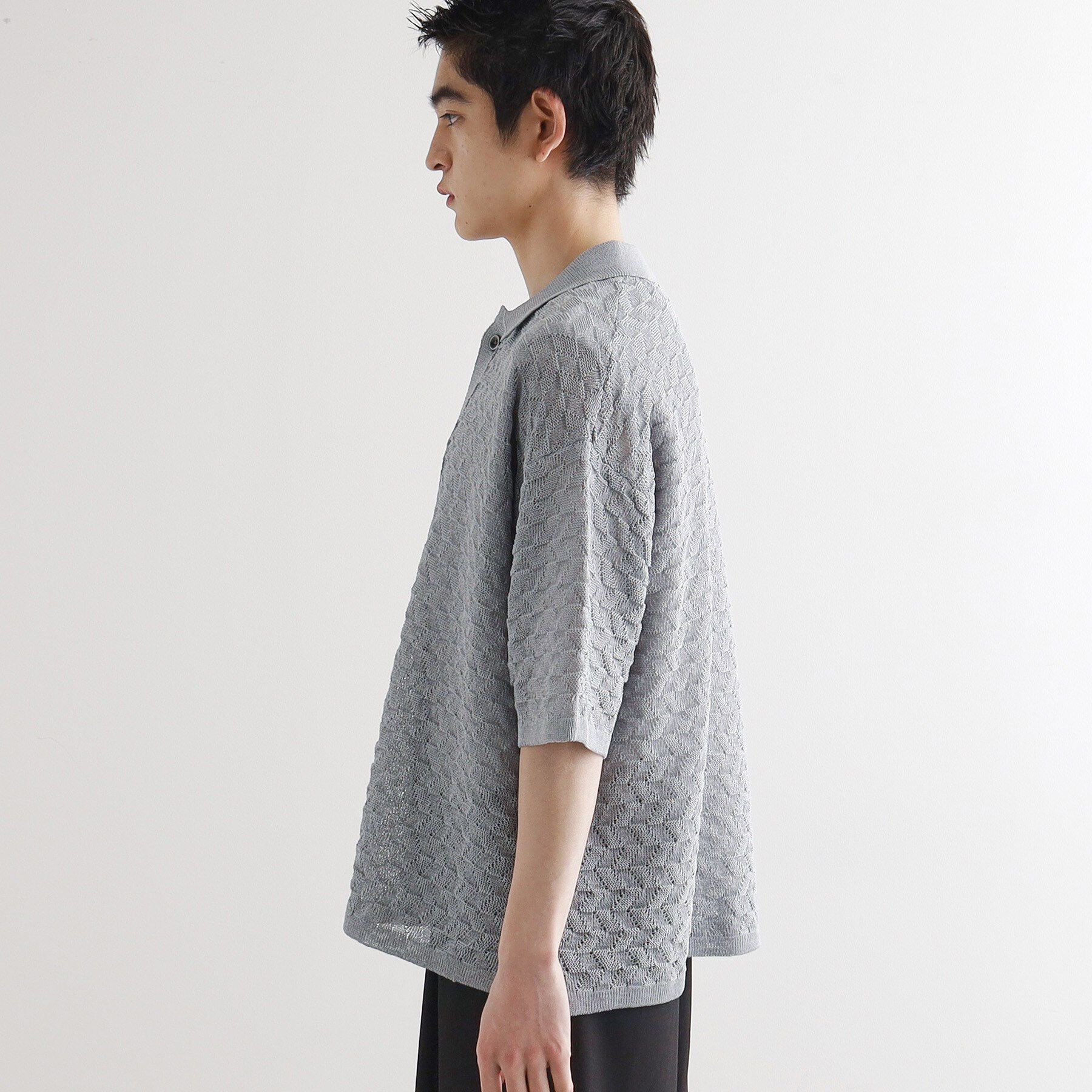 tk.TAKEO KIKUCHI「ニットポロカーディガン」|カーディガン|