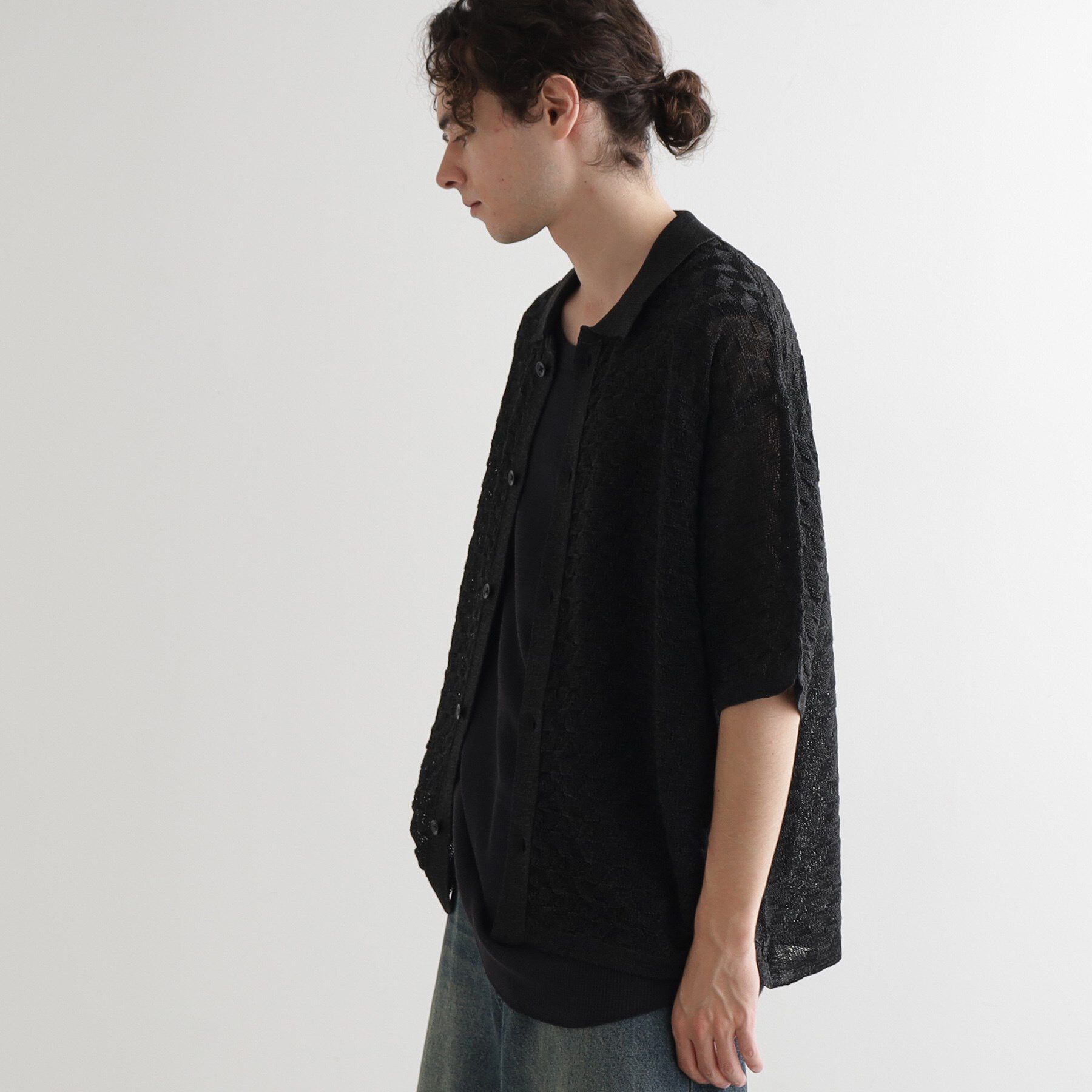 tk.TAKEO KIKUCHI「ニットポロカーディガン」|カーディガン|