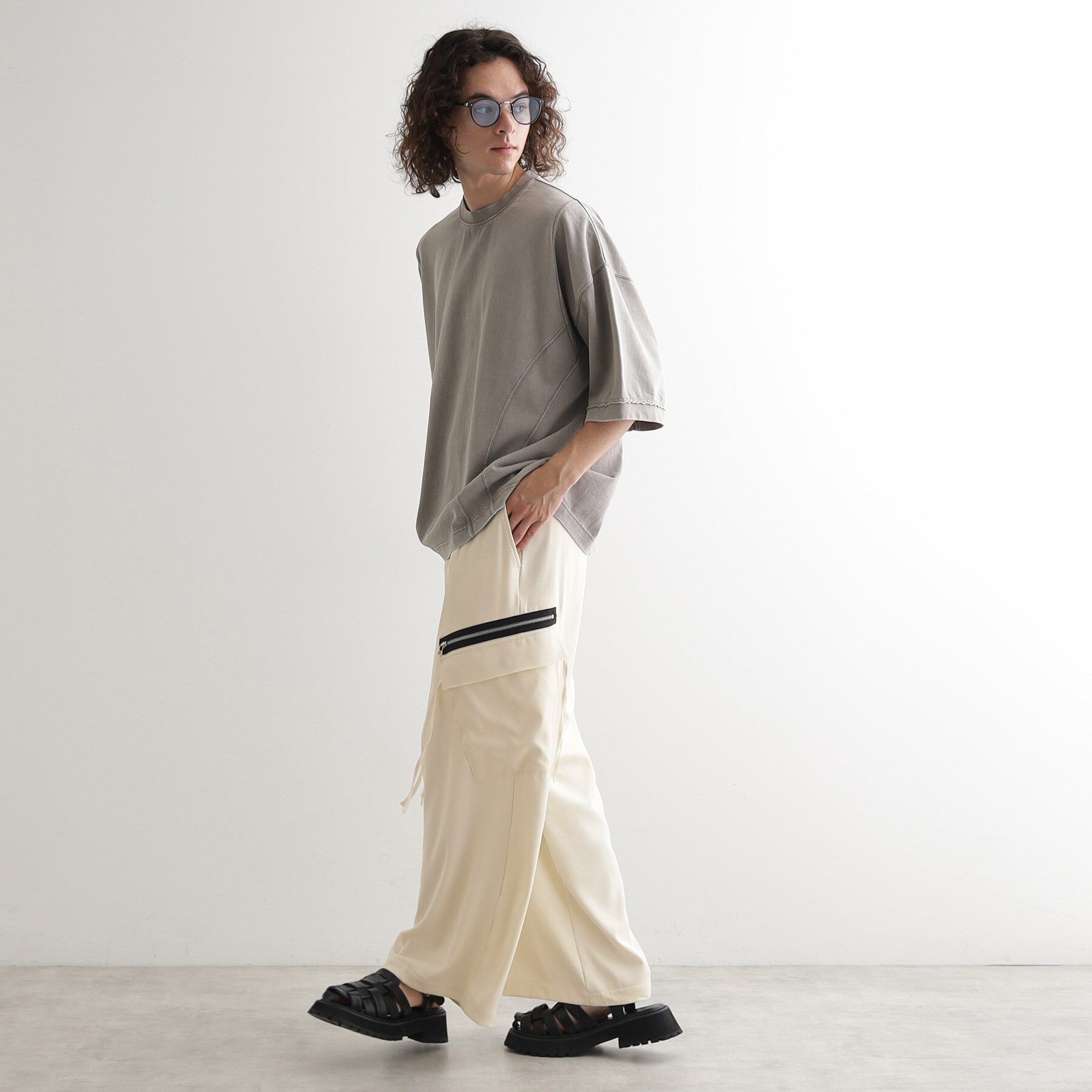 tk.TAKEO KIKUCHI「AラインサイドZIPカーゴパンツ」|その他|