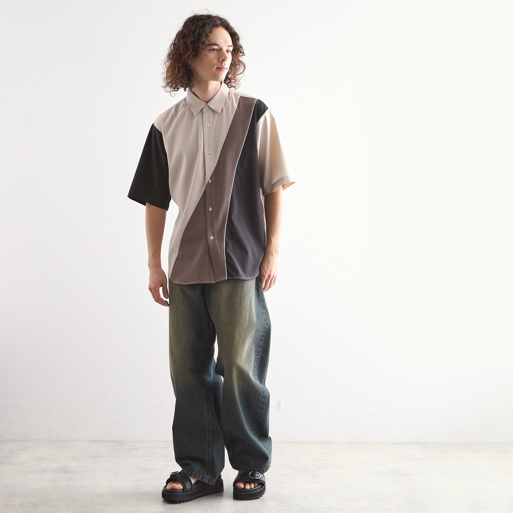tk.TAKEO KIKUCHI「カーブスイッチシャツ」|シャツ・ブラウス|
