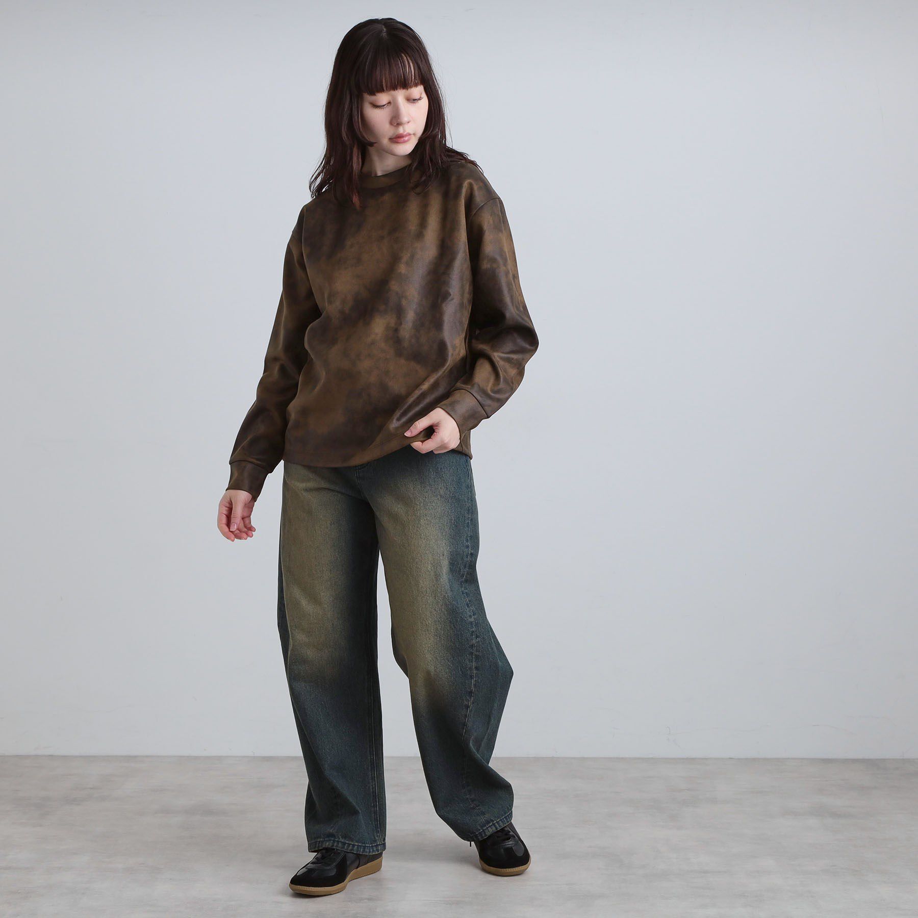 tk.TAKEO KIKUCHI「ヴィンテージライクプリント クルーネックカットソー」|Tシャツ・カットソー|