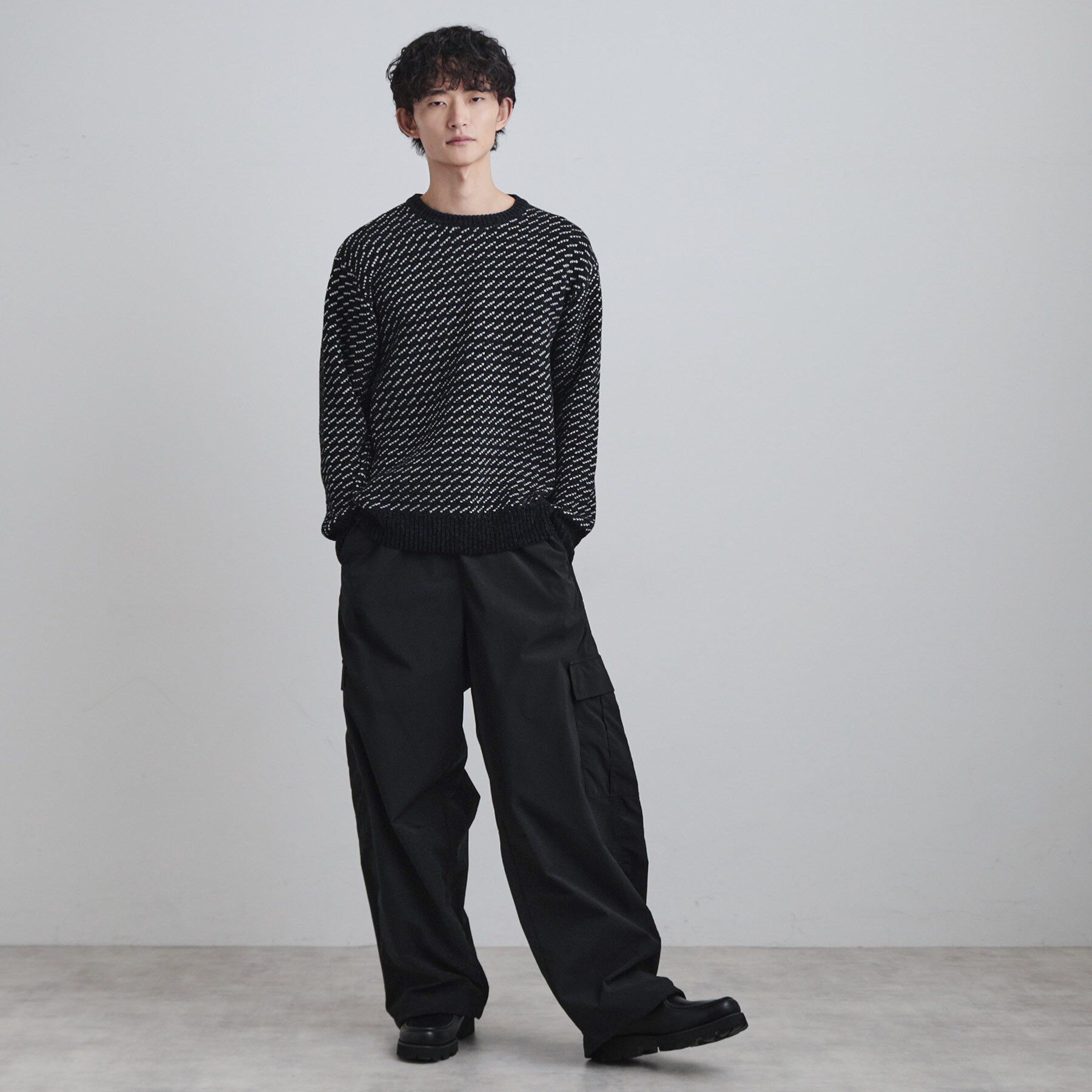 tk.TAKEO KIKUCHI「バーズアイモールニット」|ニット・セーター|