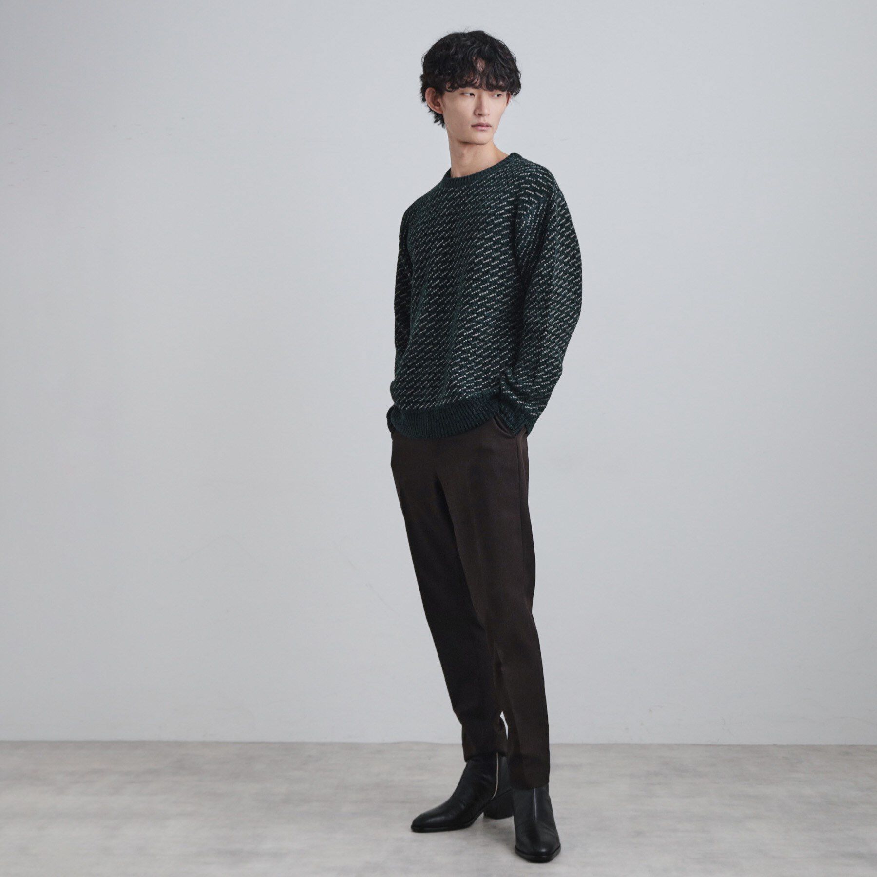 tk.TAKEO KIKUCHI「バーズアイモールニット」|ニット・セーター|