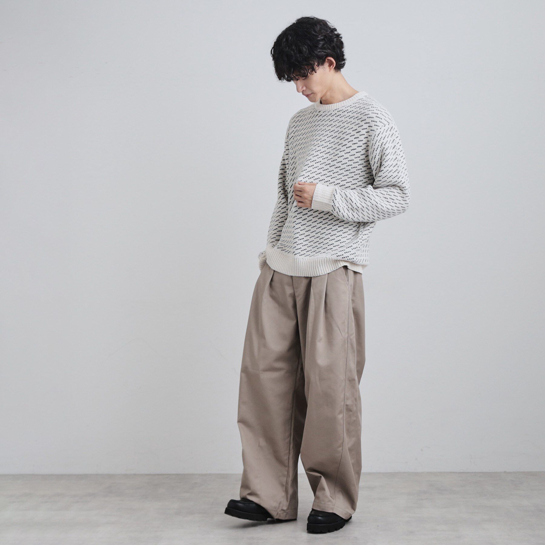 tk.TAKEO KIKUCHI「バーズアイモールニット」|ニット・セーター|
