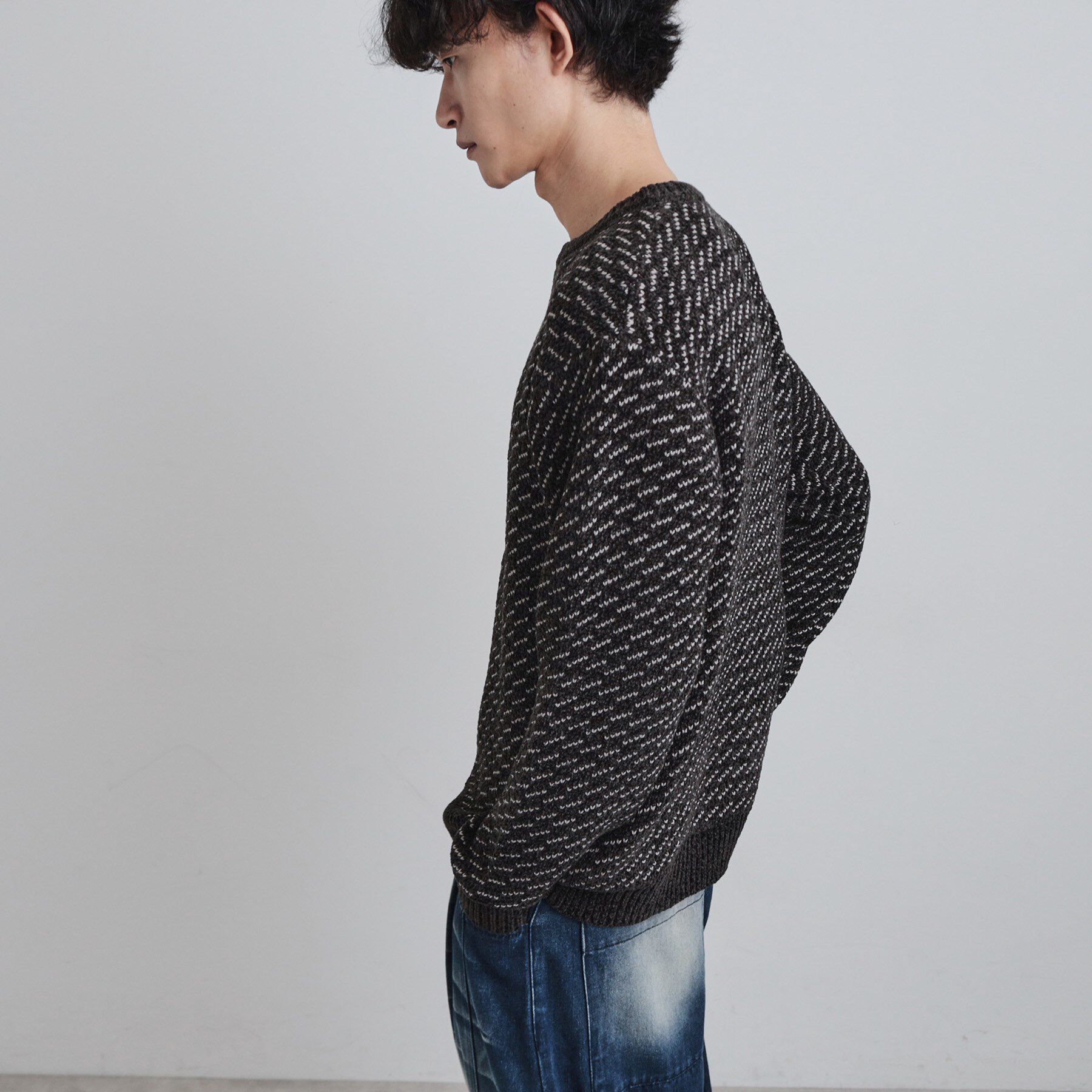 tk.TAKEO KIKUCHI「バーズアイモールニット」|ニット・セーター|