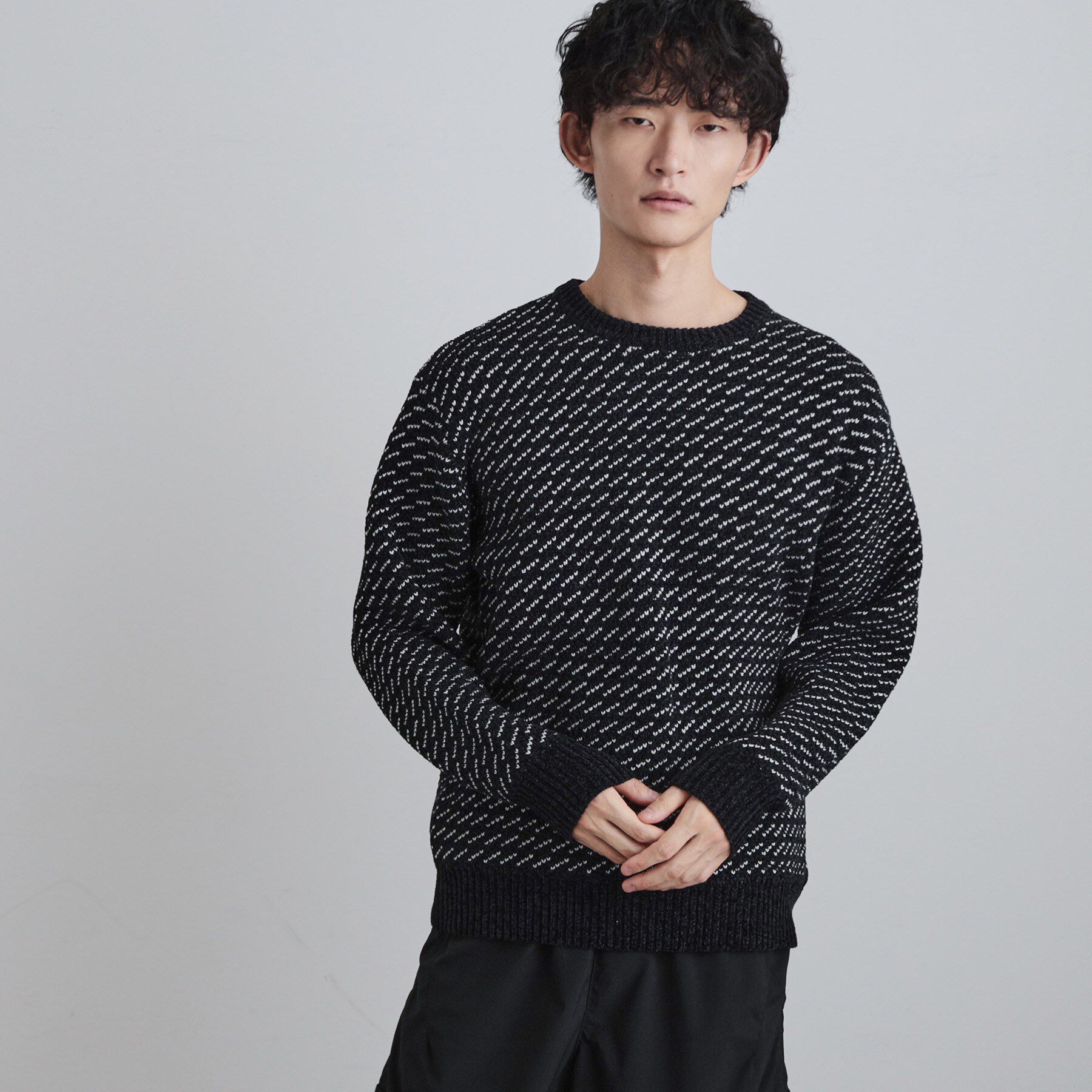 tk.TAKEO KIKUCHI「バーズアイモールニット」|ニット・セーター|