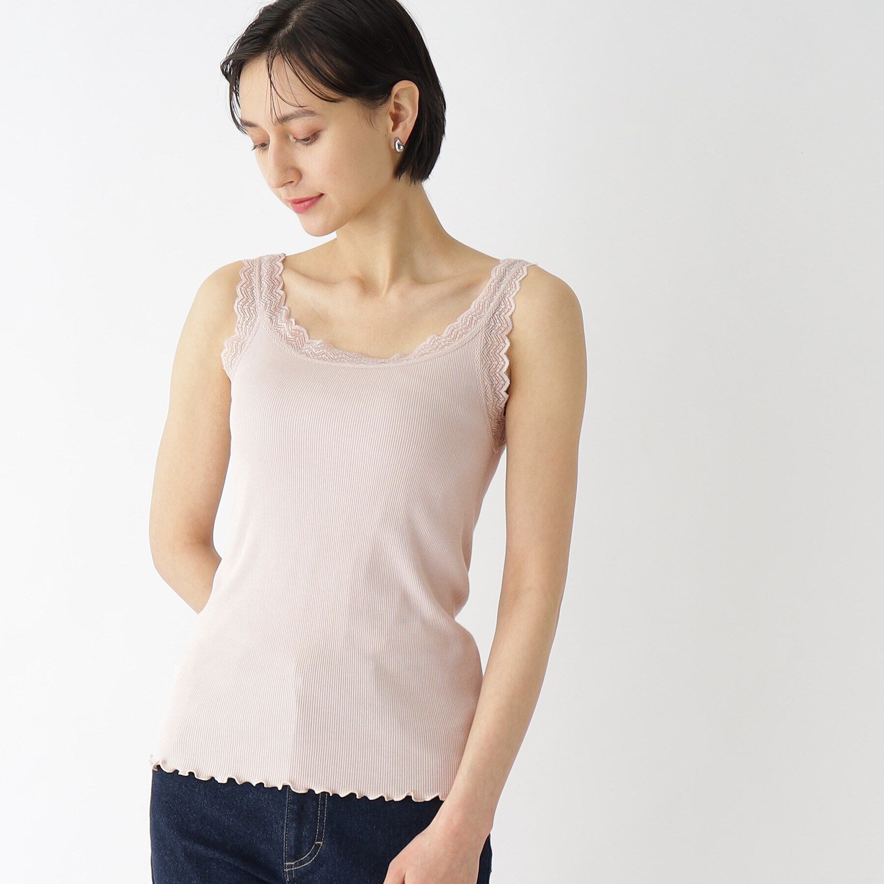 index「前後2WAYレースタンクトップ【洗濯機洗い可】」|キャミソール|