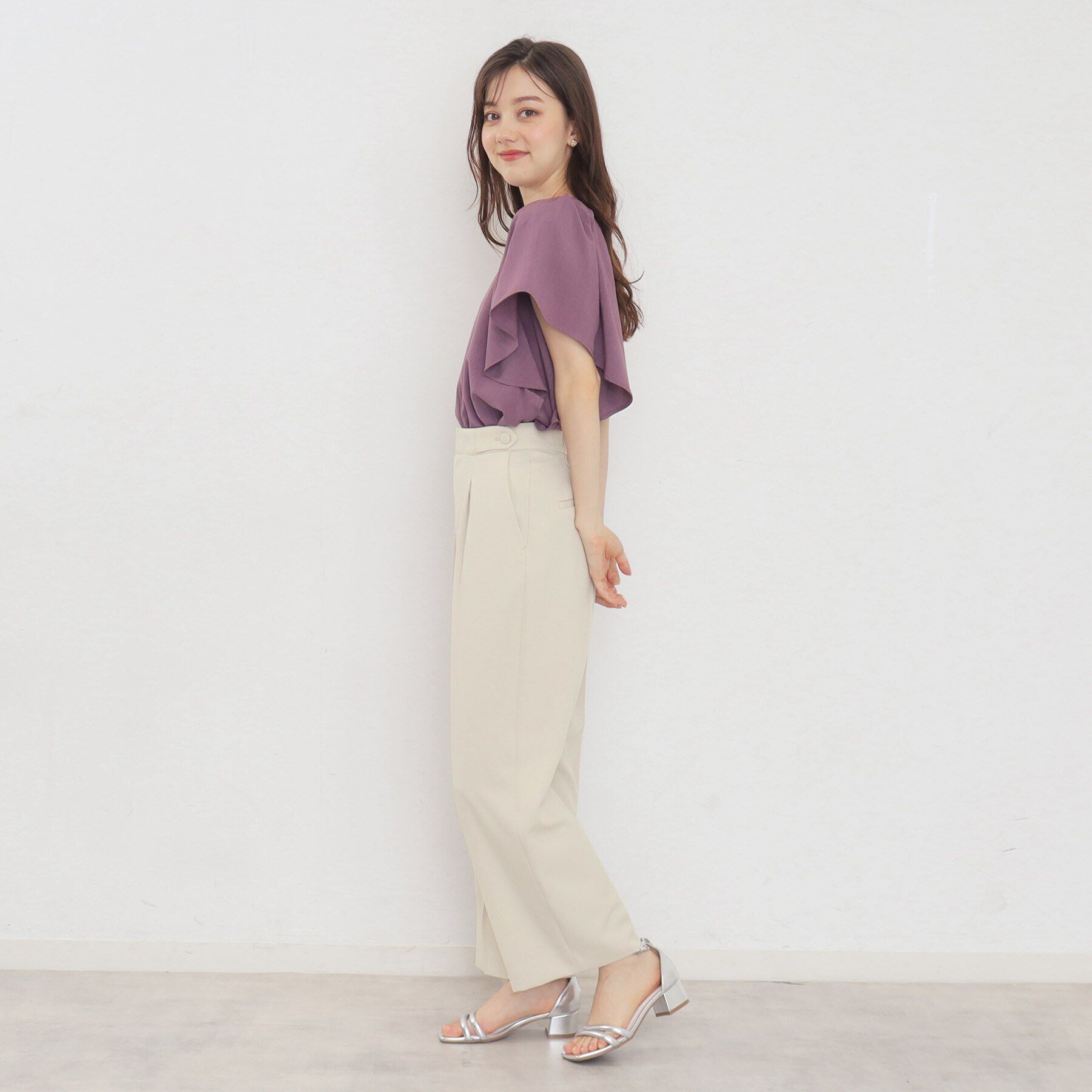 index「≪5color≫ストレッチワイドパンツ【吸水速乾/防シワ/コラーゲン配合/洗濯機洗い可】」|その他|