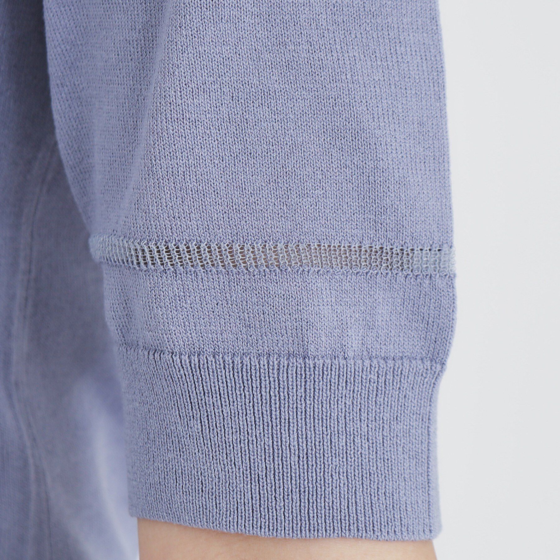 index「シアーラインデザインクルーネックニット/アンサンブル対応【洗濯機洗い可】」|ニット・セーター|