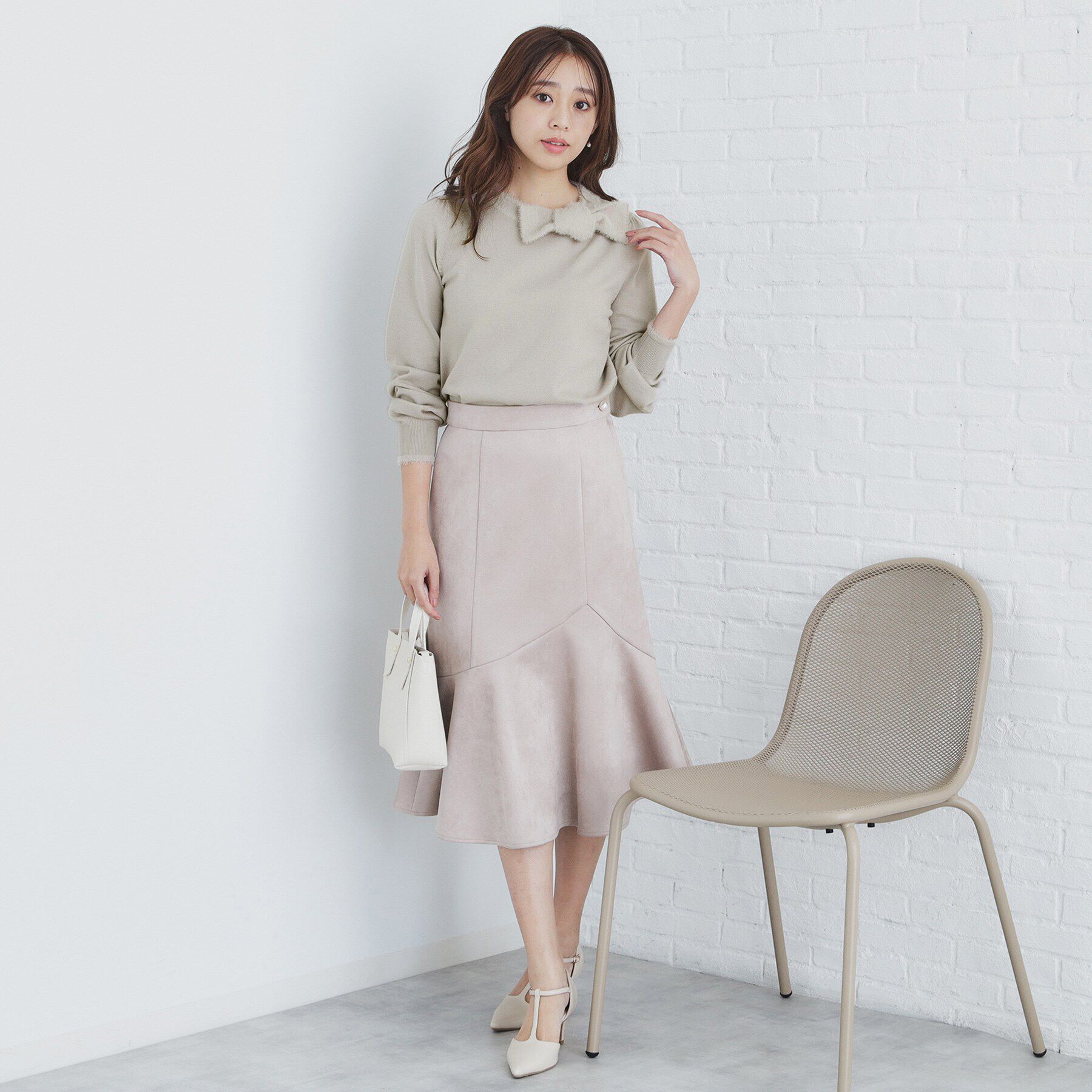 index「《6color/XS-LLsize》リボン取り外し2WAY フェザーリボンニット【洗濯機洗い可】」|ニット・セーター|