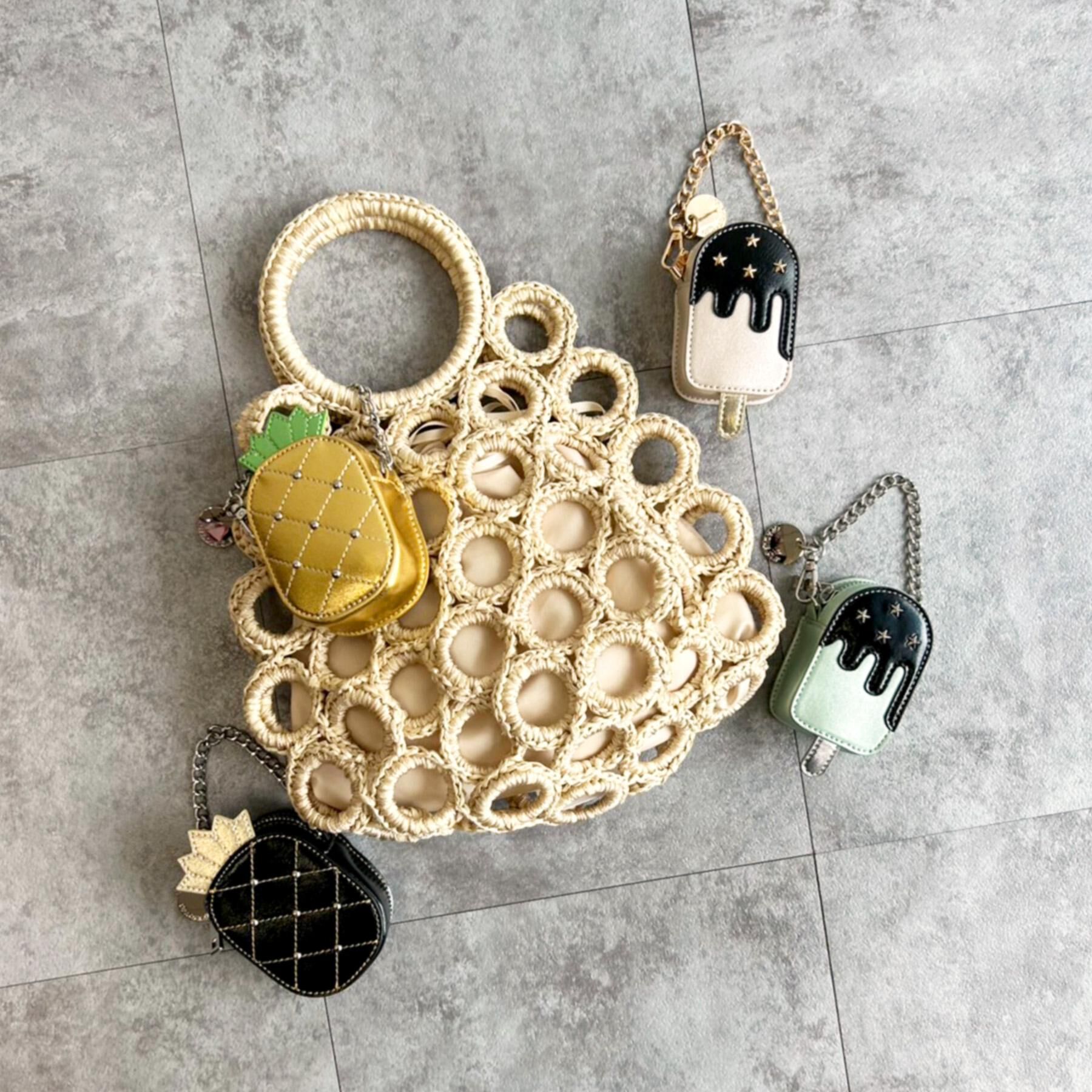 OPAQUE.CLIP「トロピカルメタリックバッグチャーム」|キーケース|