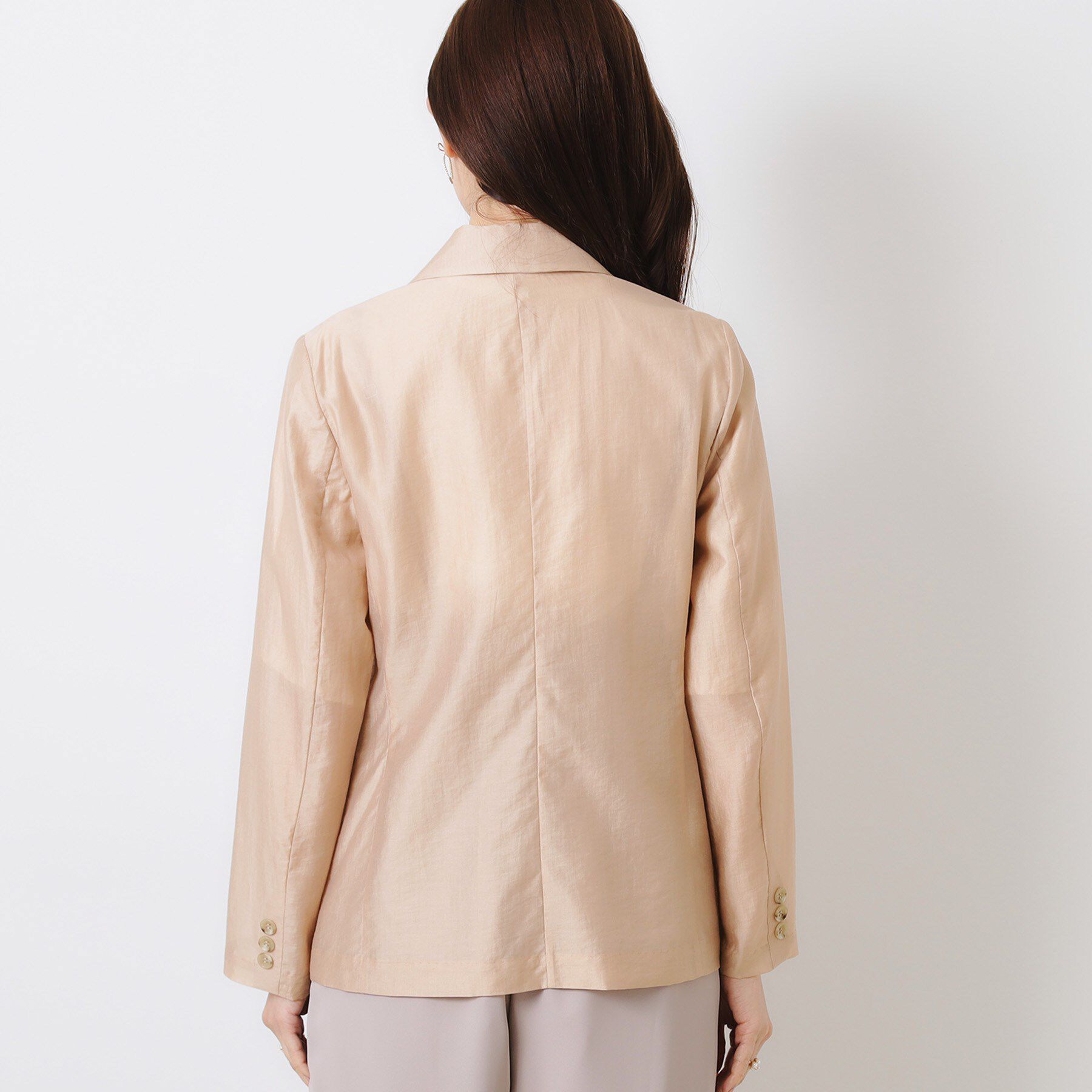 Couture broach「【オシャレな透け感・通勤】シアージャケット」|テーラードジャケット|
