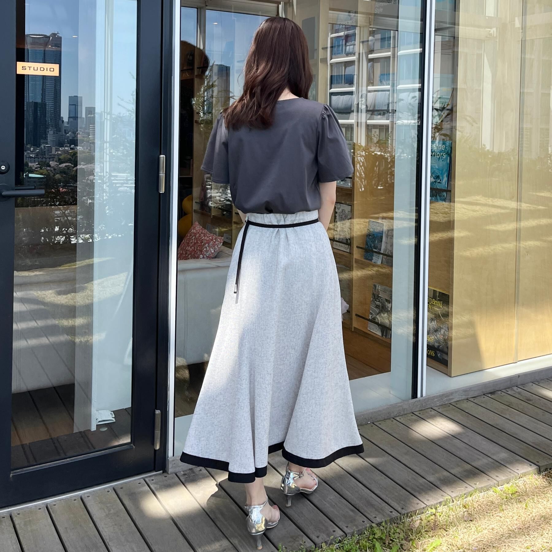 Couture broach「【接触冷感・UVカット】トゥシューズプリントTシャツ」|Tシャツ・カットソー|