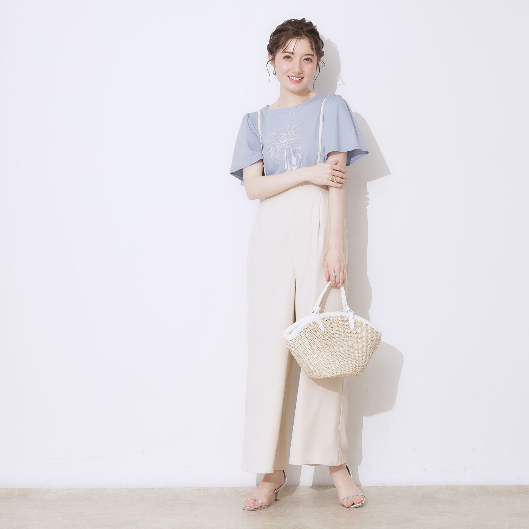 Couture broach「【接触冷感・UVカット】トゥシューズプリントTシャツ」|Tシャツ・カットソー|