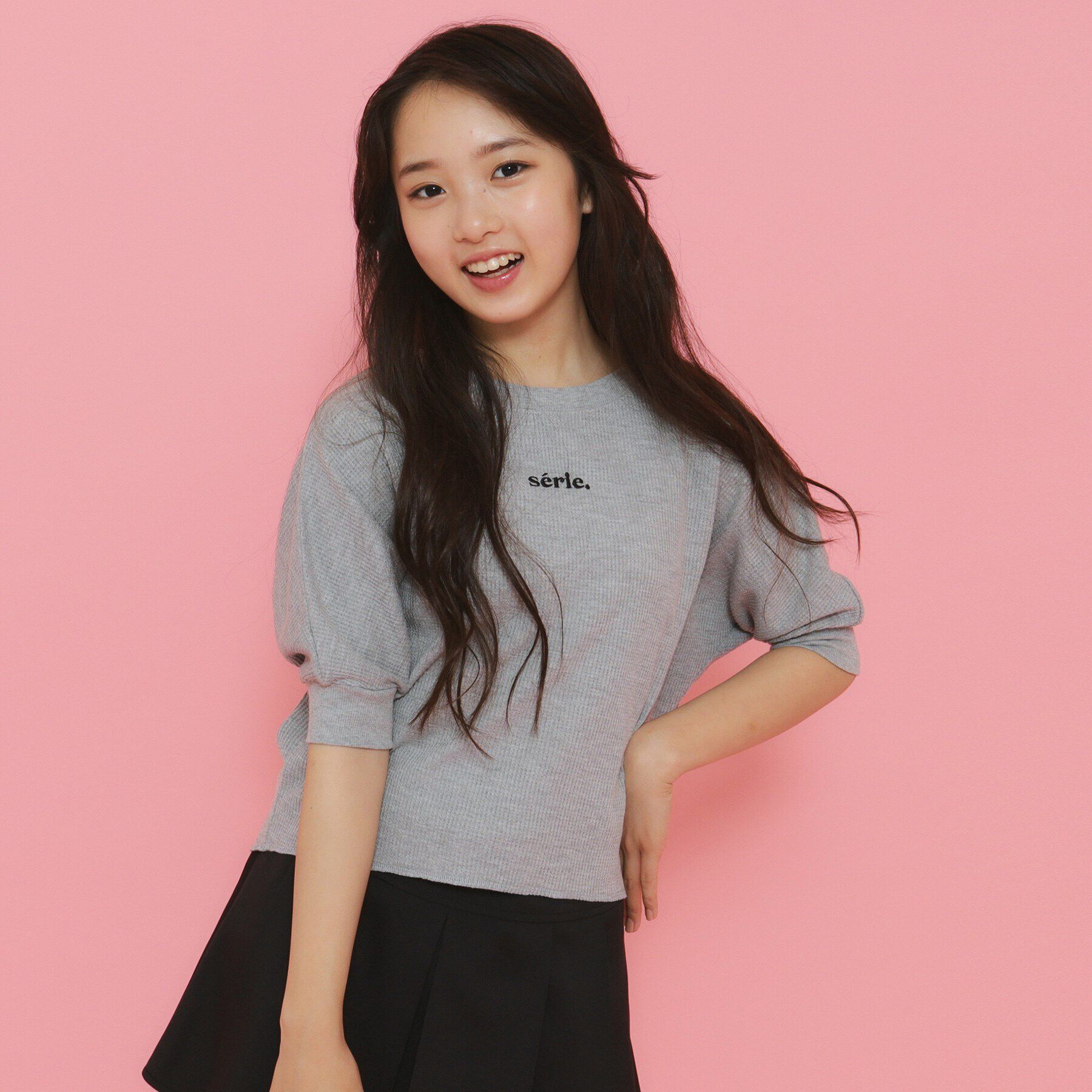 PINK-latte「【130cmあり】サーマルTシャツ」|Tシャツ・カットソー|