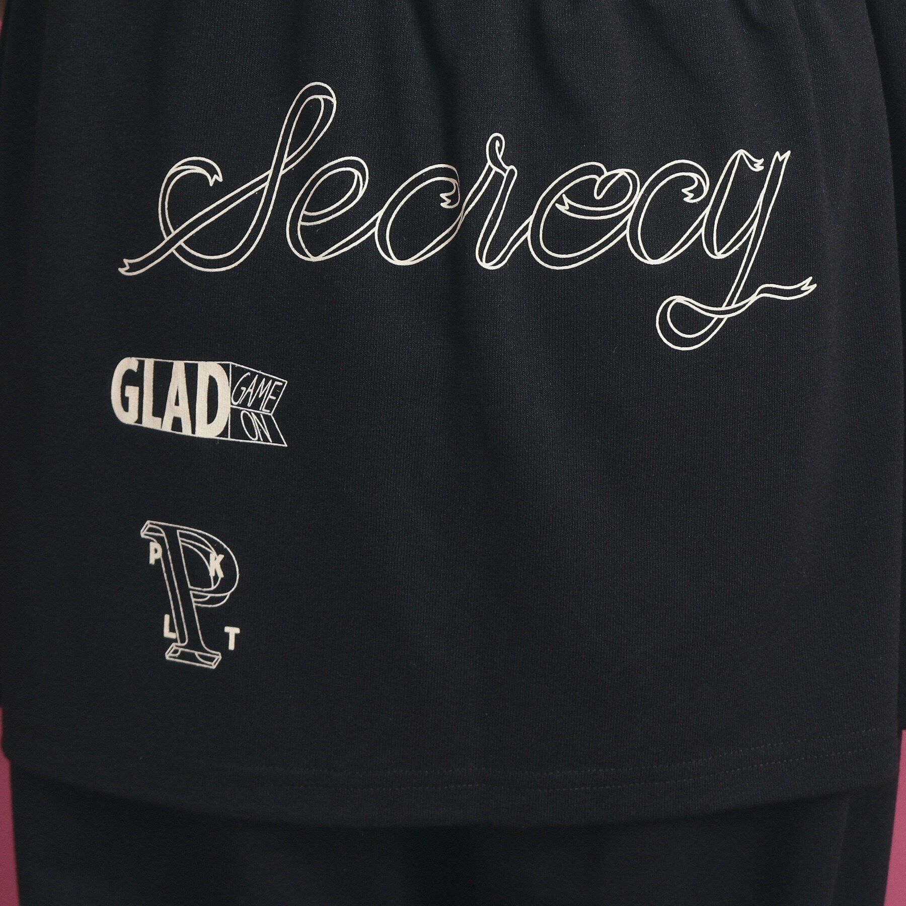 PINK-latte「バックプリントスカート付レイヤードパンツ」|その他|