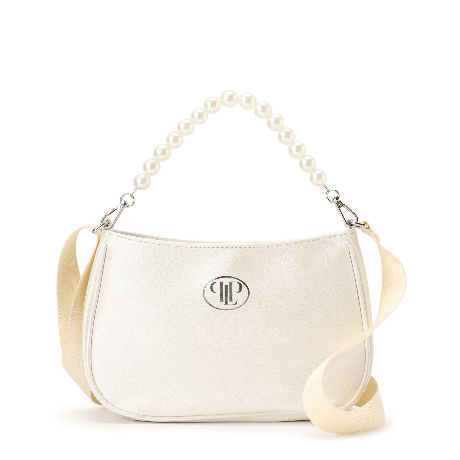 PINK-latte「フェイクパール付きハンドルショルダー」|ショルダー・メッセンジャー|