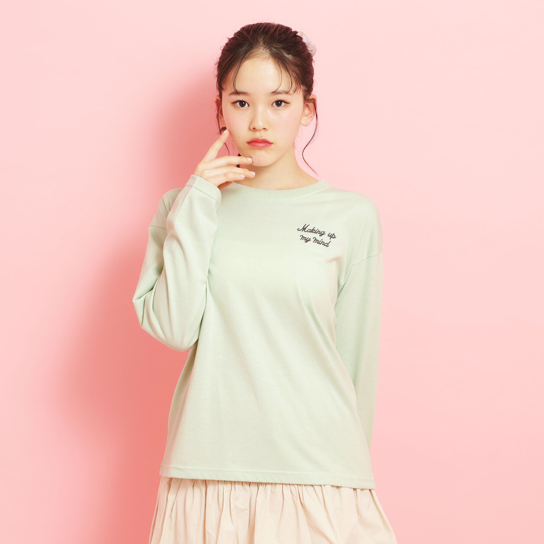 PINK-latte「【定番】クマちゃんロンT」|Tシャツ・カットソー|