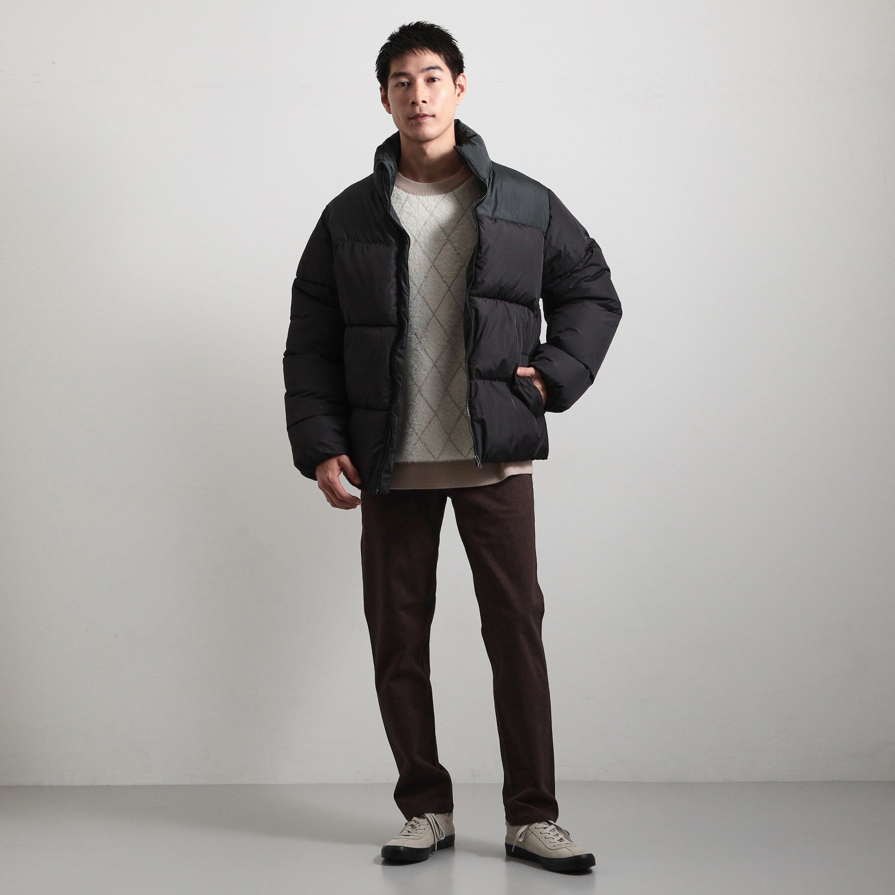 THE SHOP TK「【撥水/洗濯機可】寒い季節でも快適 中綿スタンドブルゾン」|ブルゾン・スタジャン|