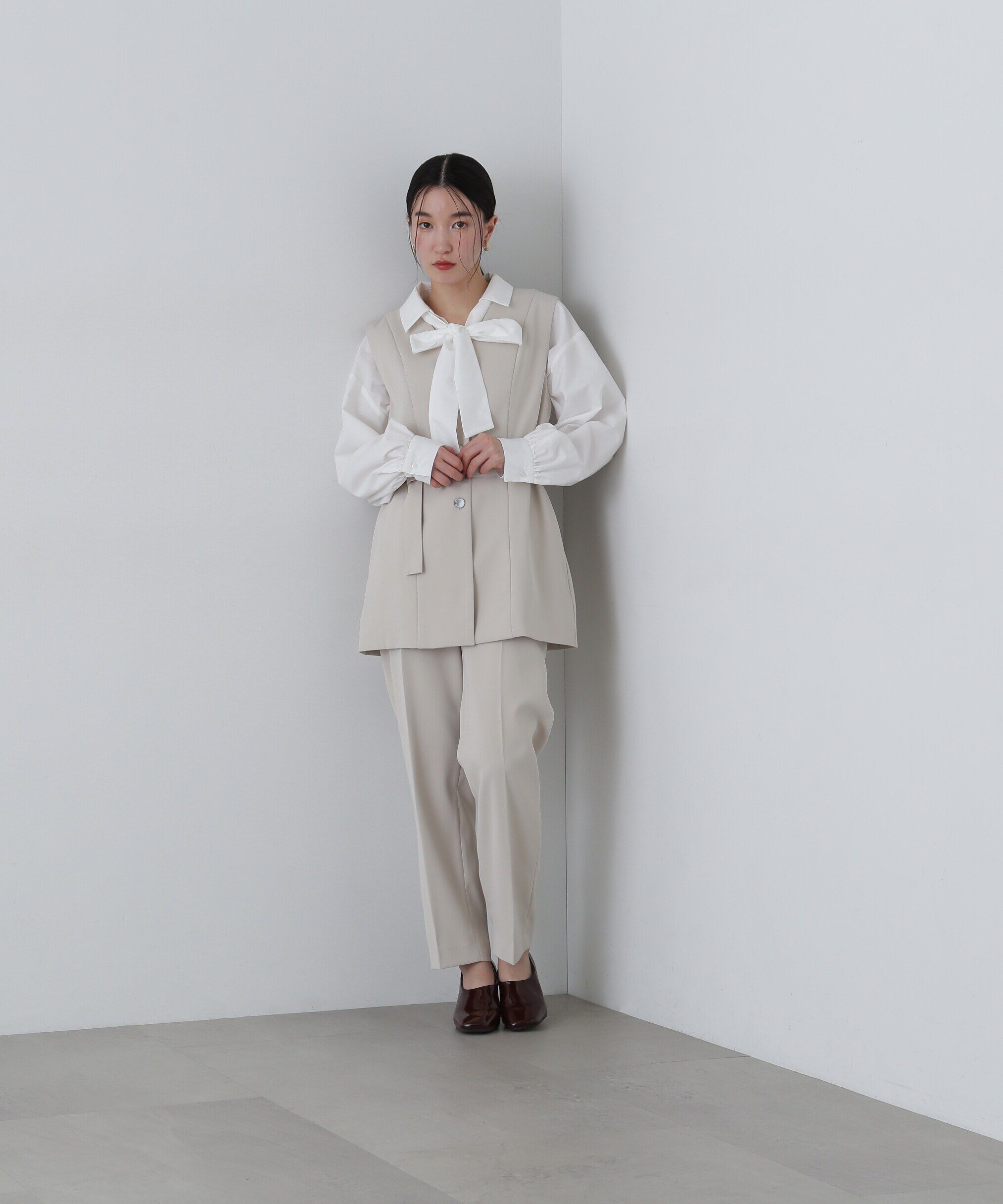  「ベルトツキペプラムジレ」|ブルゾン・スタジャン|