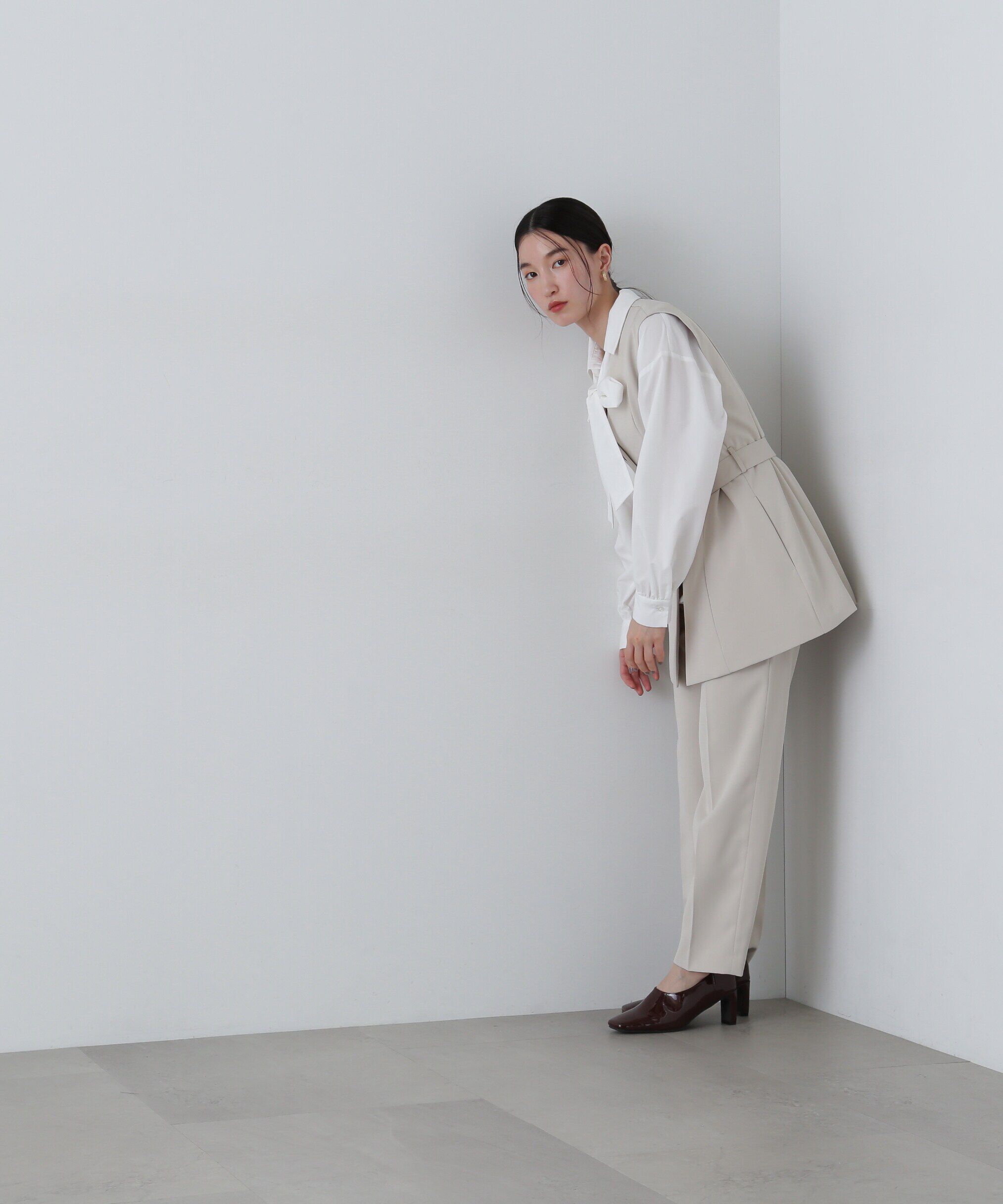  「ベルトツキペプラムジレ」|ブルゾン・スタジャン|