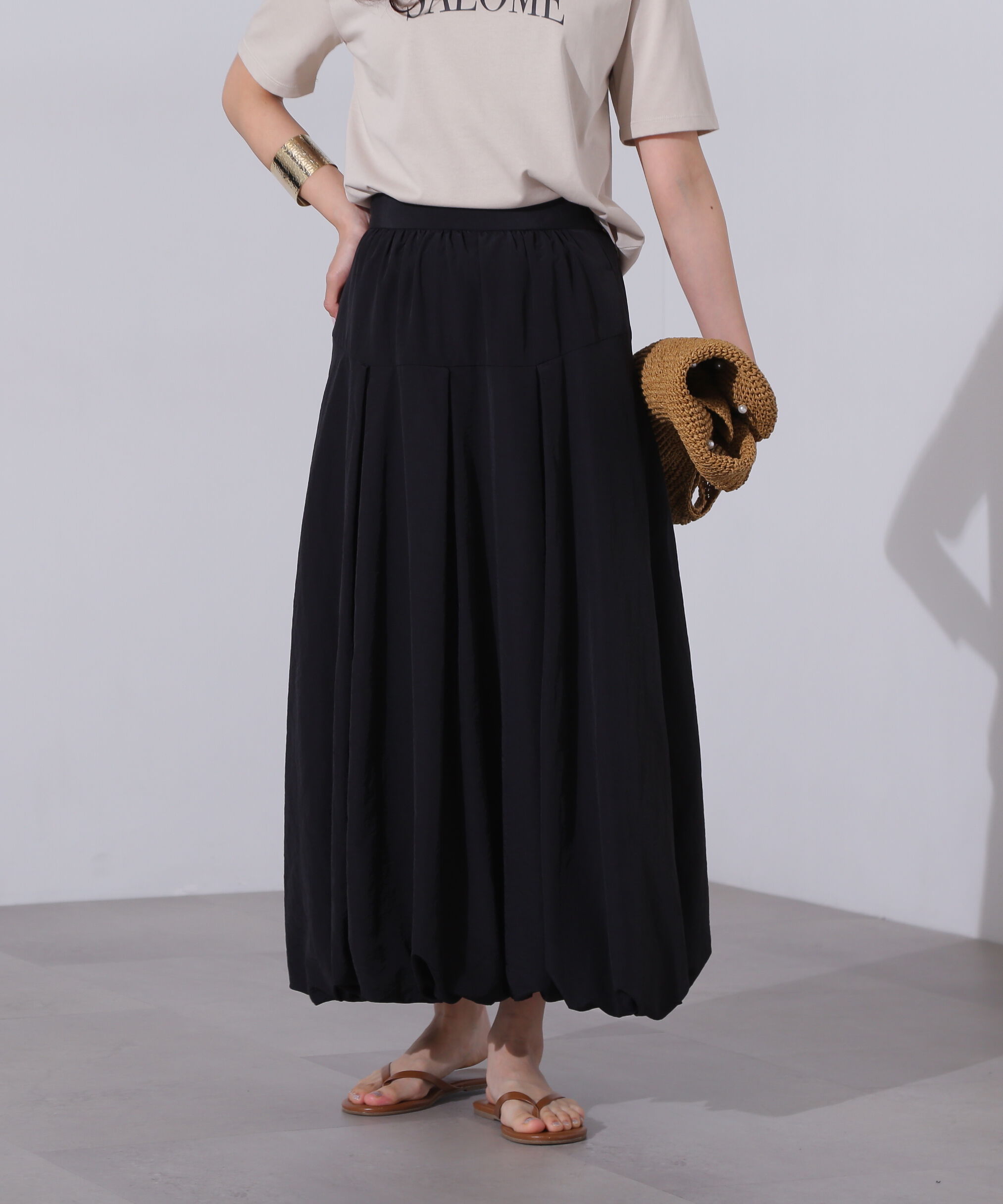  「切替タックバルーンスカート」|スカート|