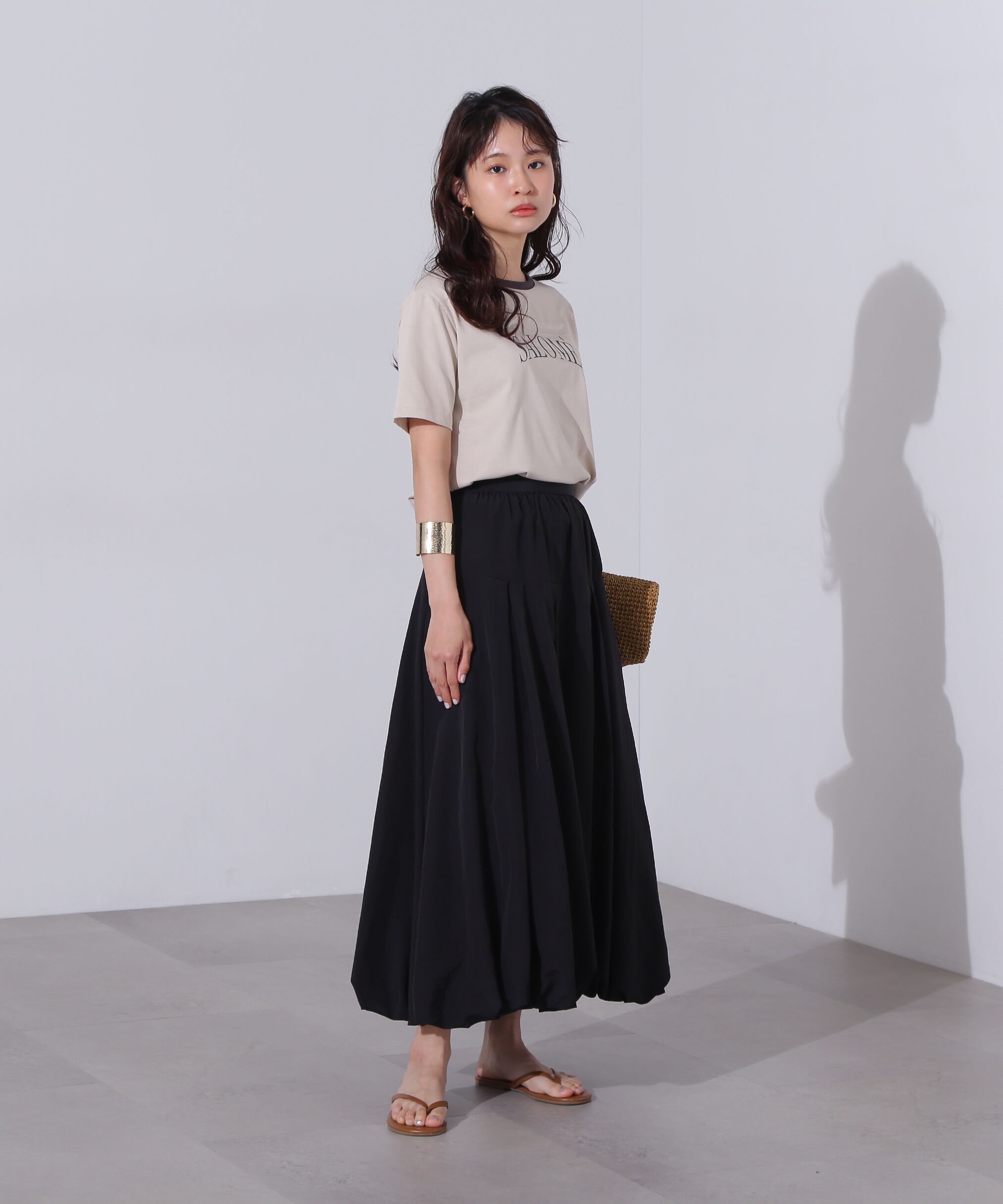  「切替タックバルーンスカート」|スカート|