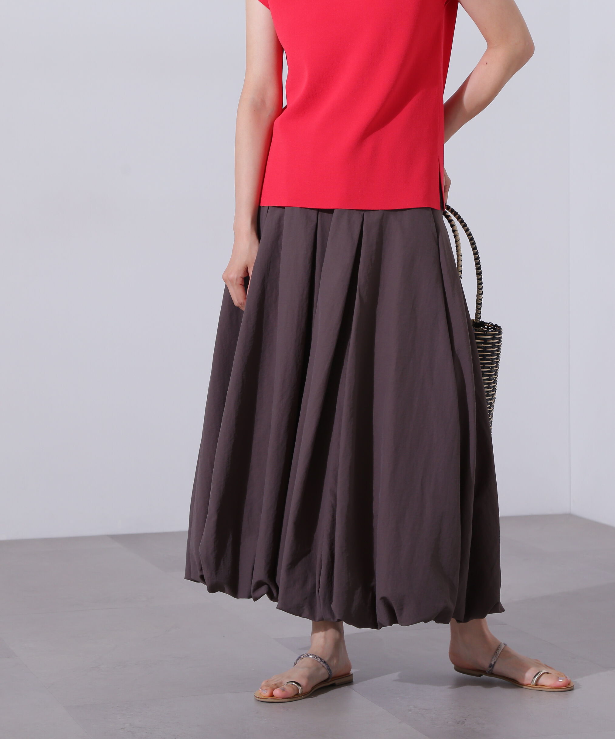  「切替タックバルーンスカート」|スカート|