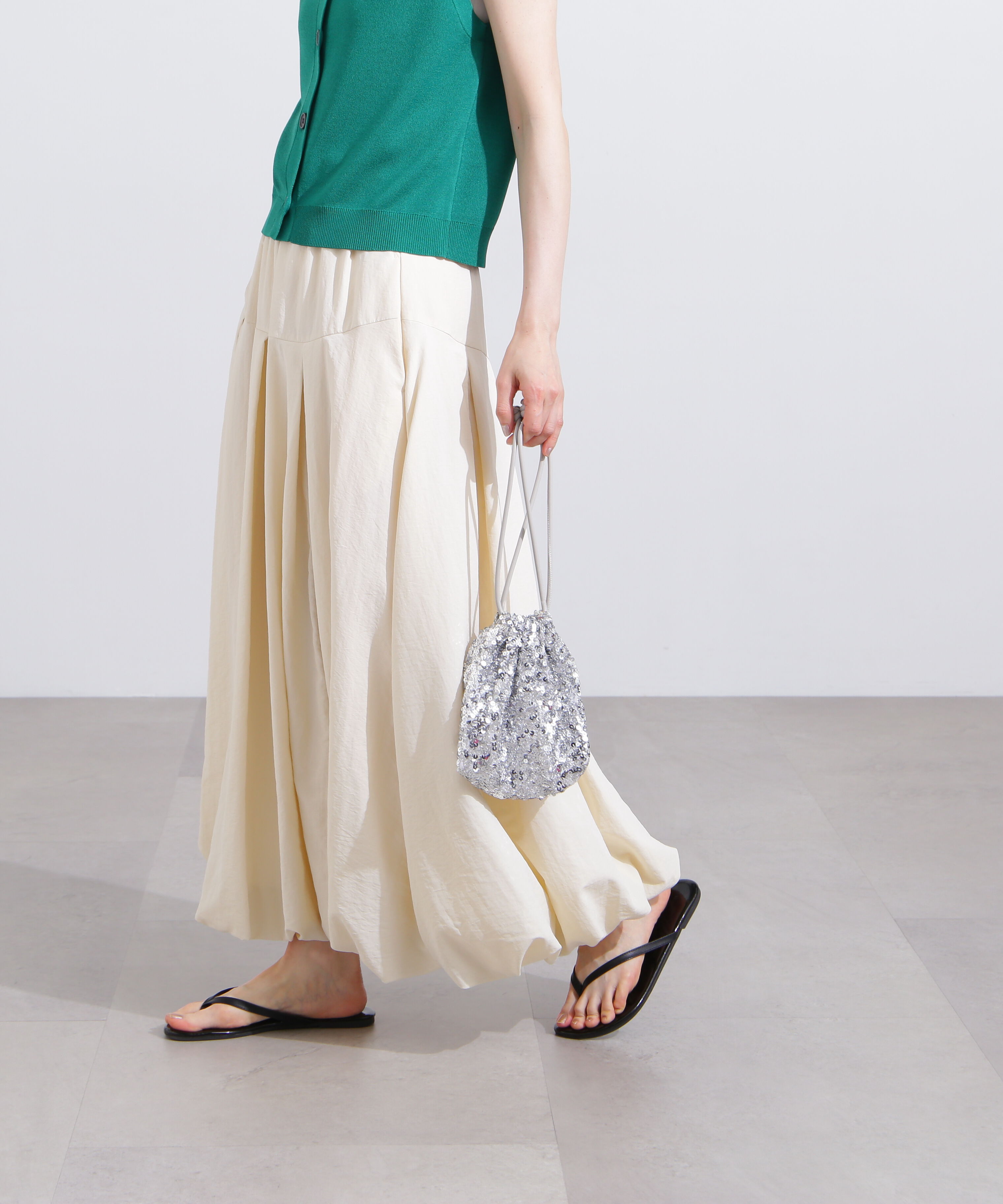  「切替タックバルーンスカート」|スカート|