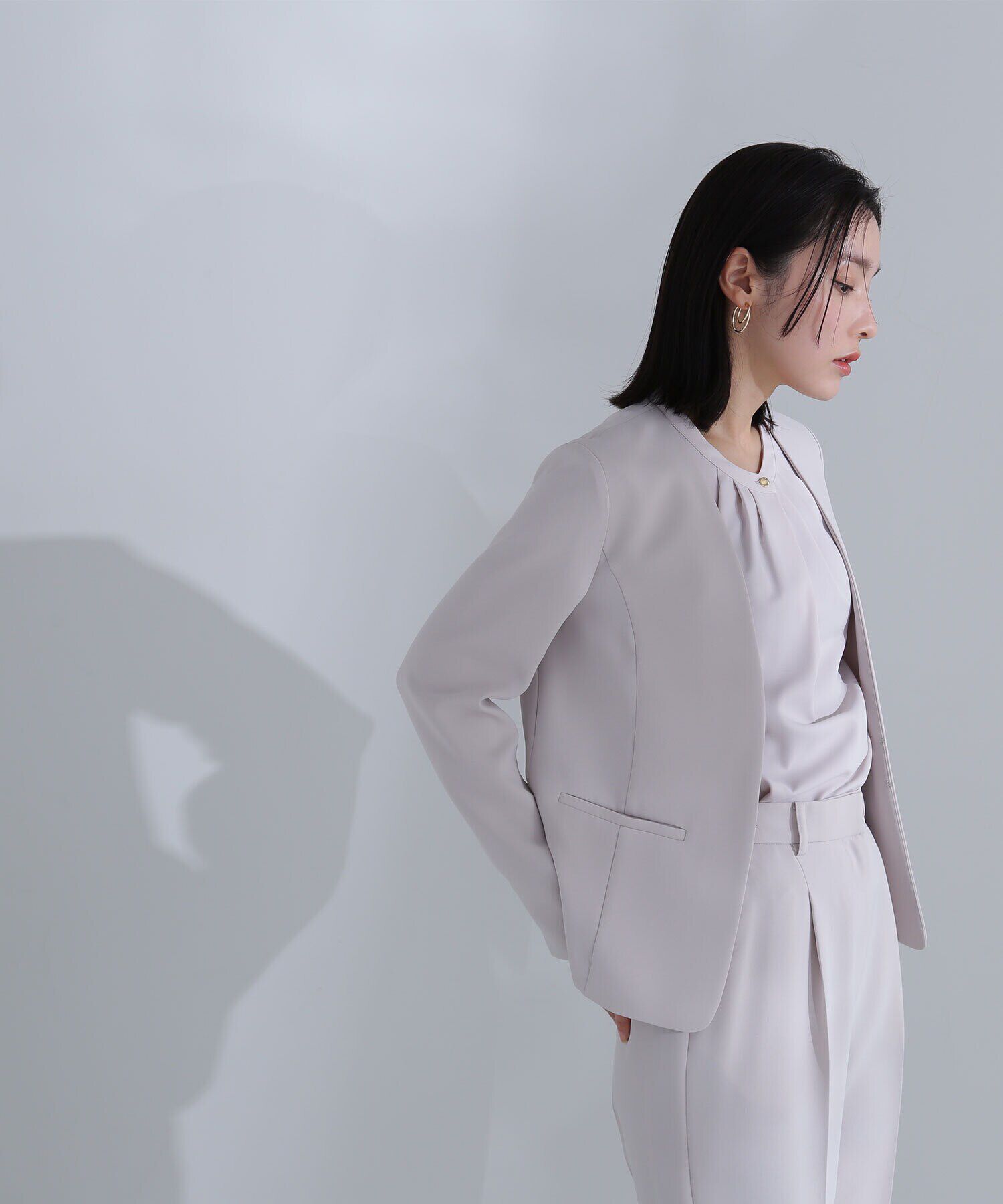  「ドビーツイル SETUP ノーカラージャケット」|その他|