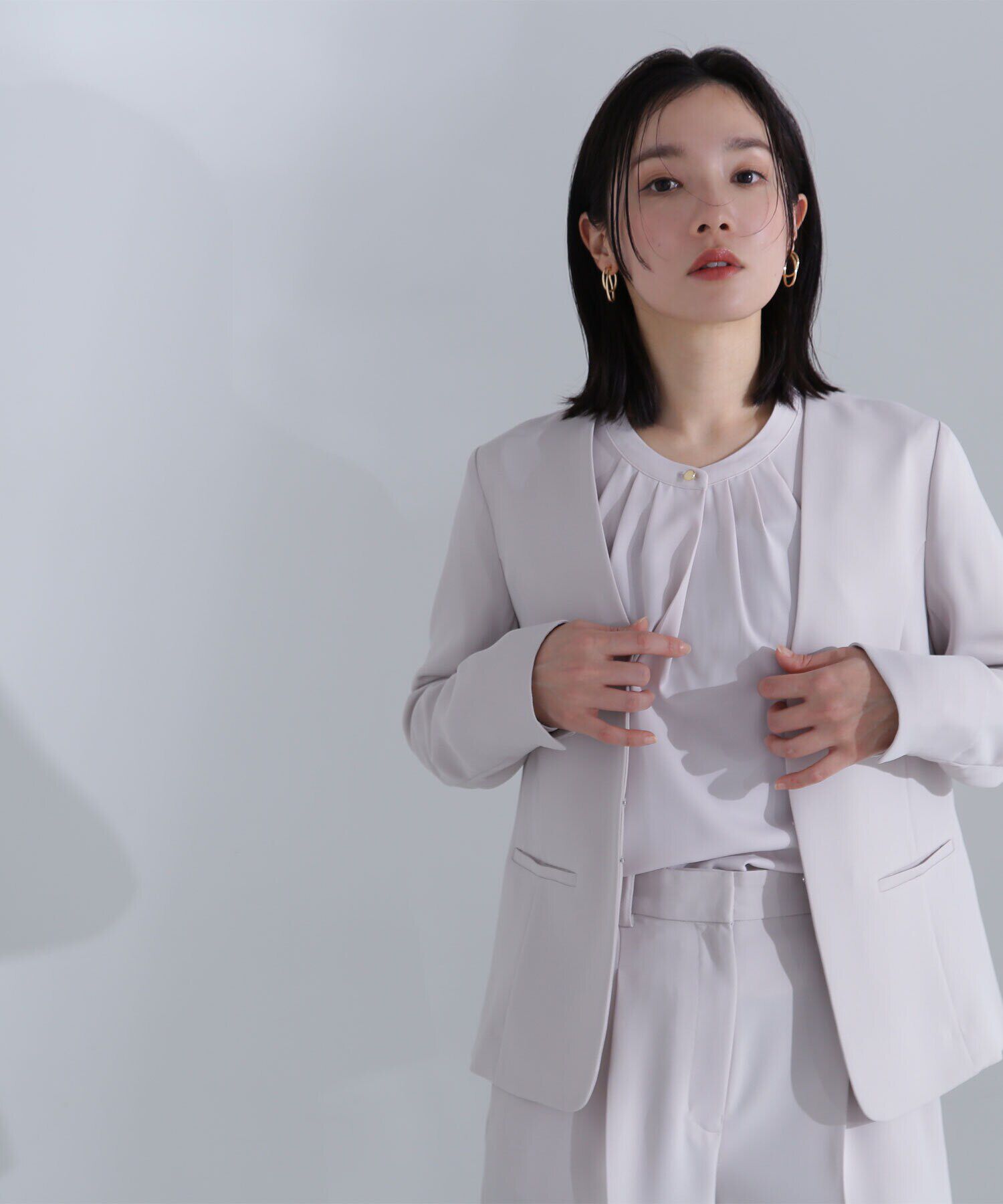  「ドビーツイル SETUP ノーカラージャケット」|その他|