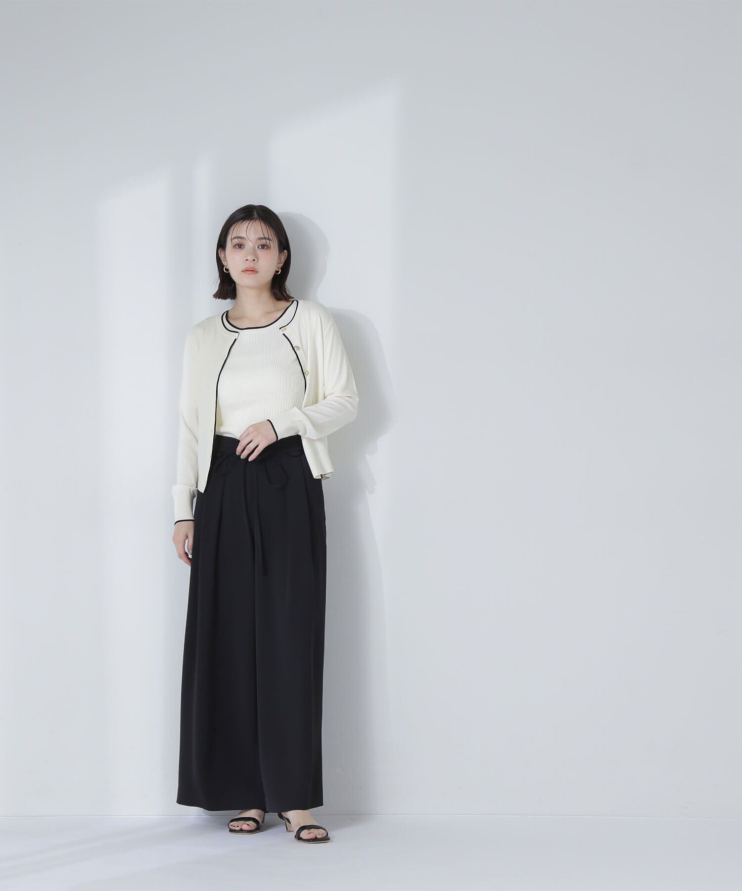  「バイカラーアンサンブル」|ニット・セーター|