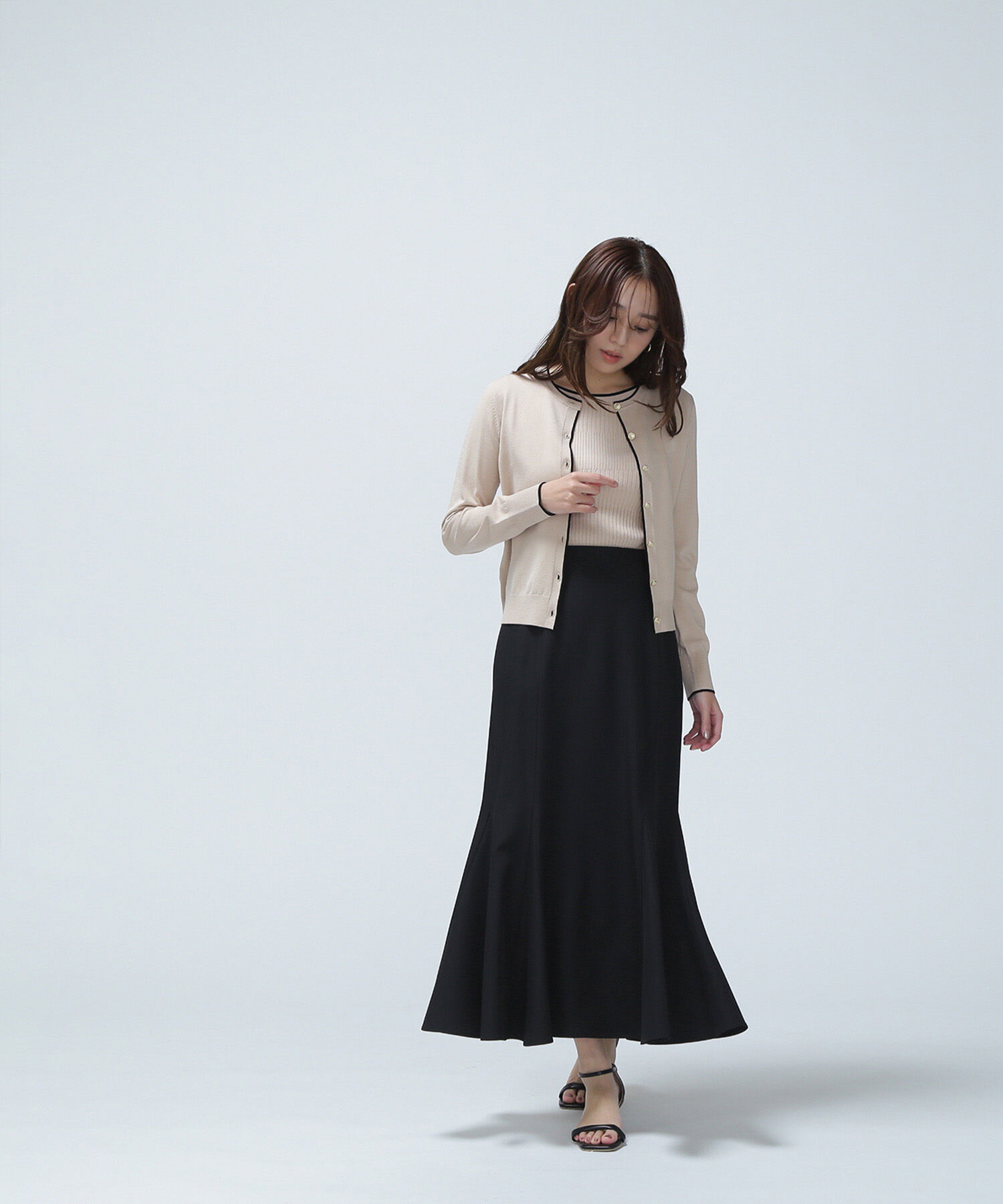  「バイカラーアンサンブル」|ニット・セーター|