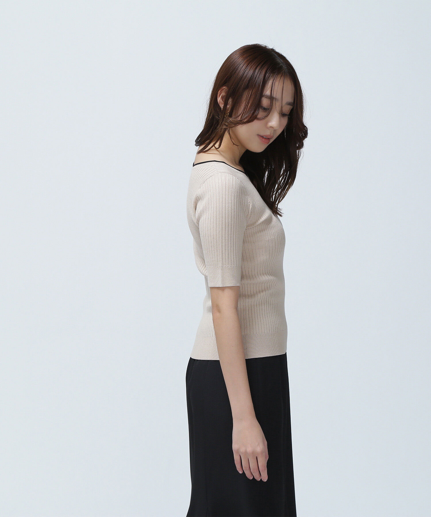  「バイカラーアンサンブル」|ニット・セーター|