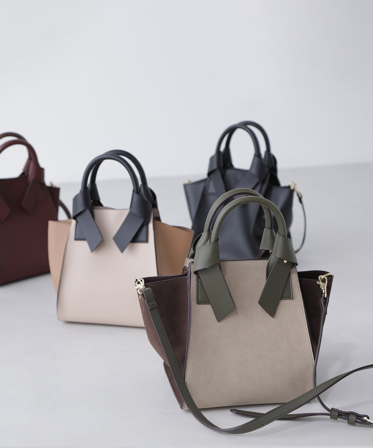  「リボンハンドルトートバッグ」|トートバッグ|スウェードブ 2