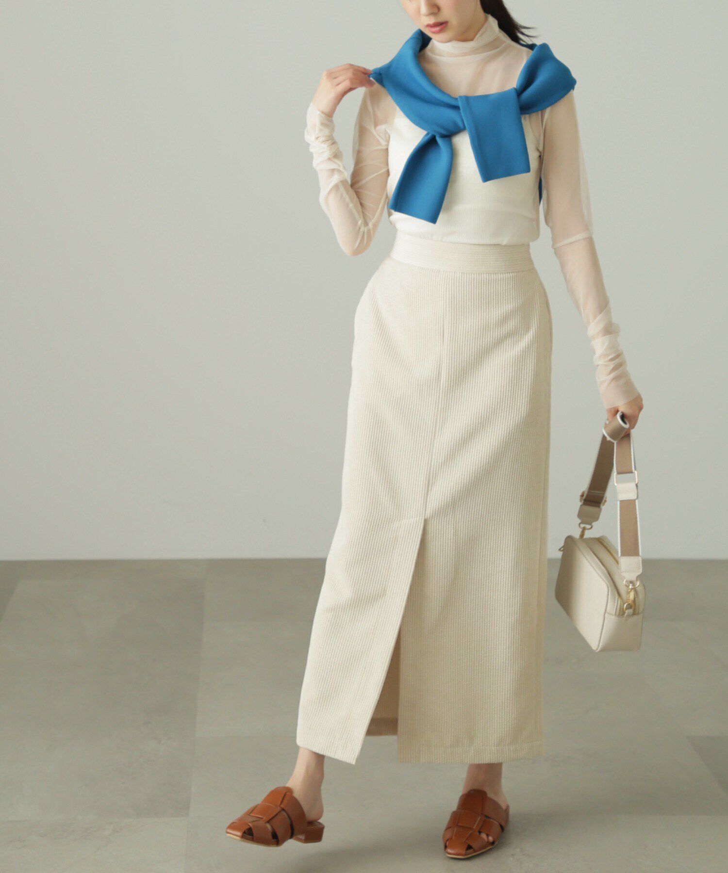  「シースルーハイネックカットソー」|Tシャツ・カットソー|